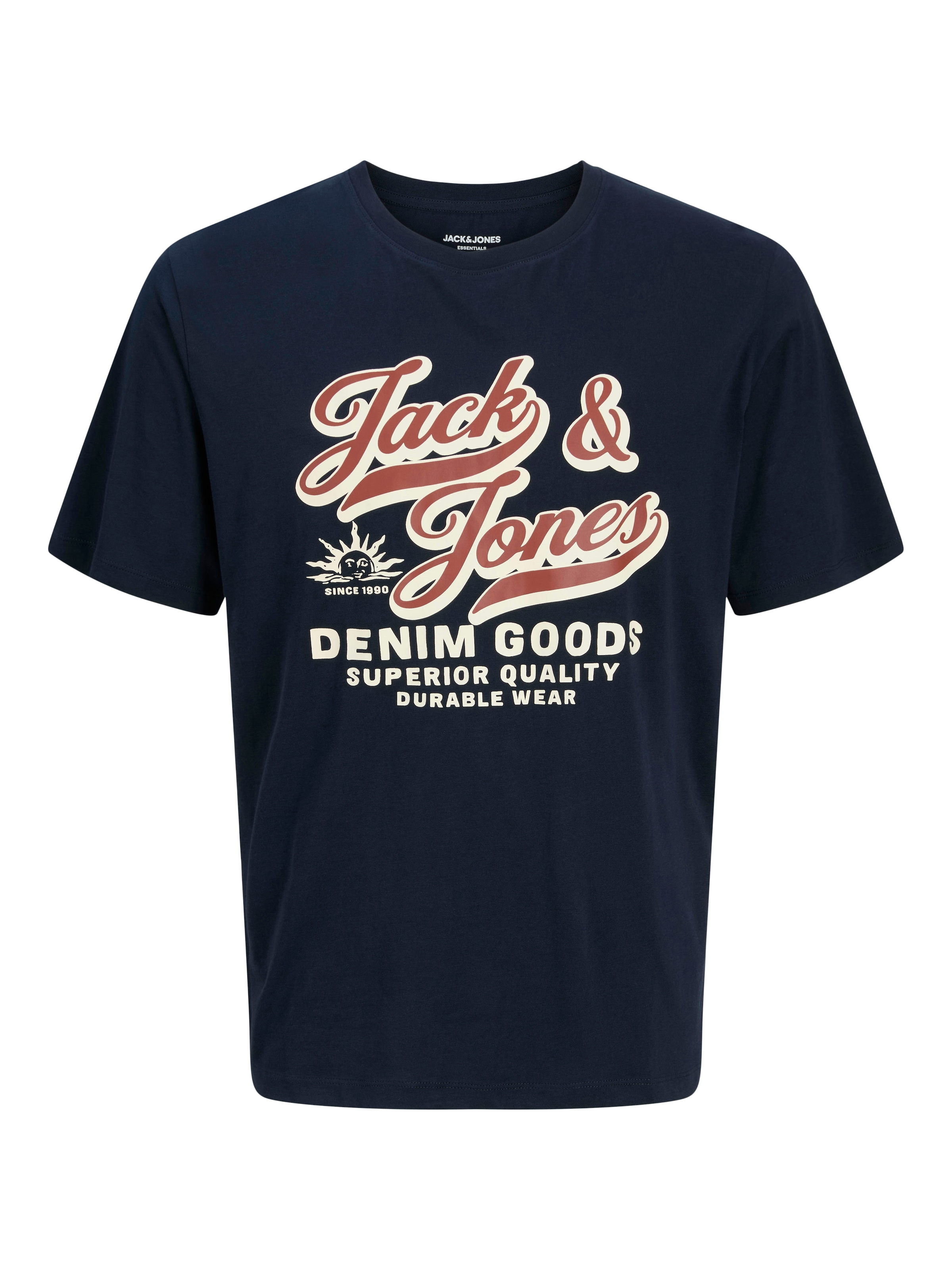 Jack & Jones Rundhalsshirt »JJELOGO TEE SS O-NECK 2 COL AW25 SN«