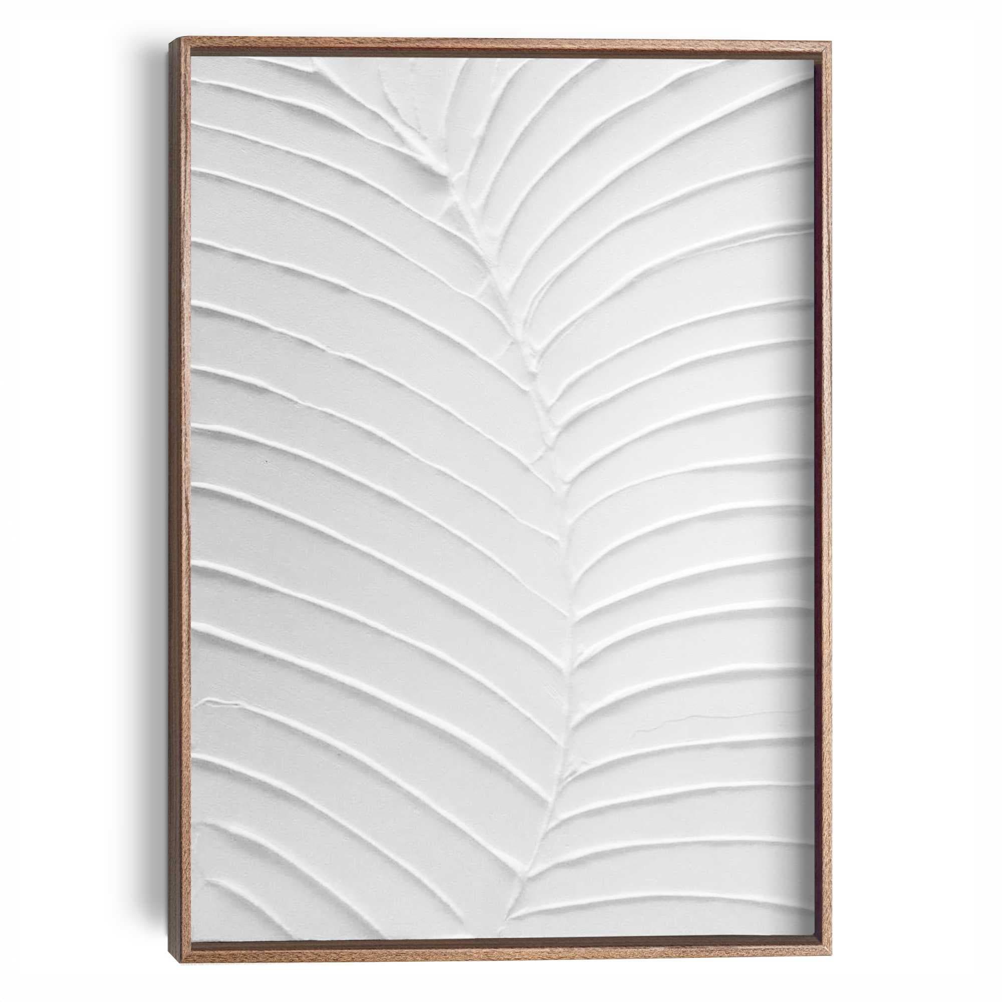 Image of Reinders Wandbild "Blattadern" Wohnzimmer - Weiss - MDF - Blumen und Pflanzen - 30x40 cm