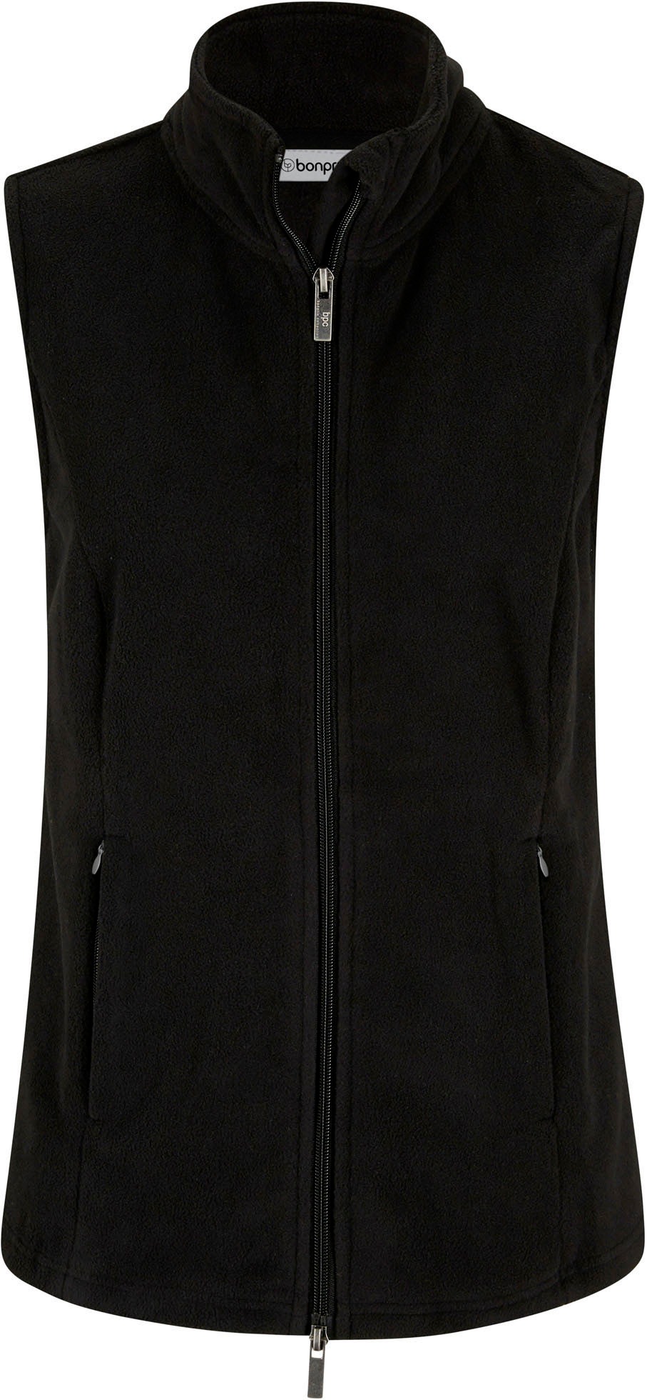 bonprix Fleeceweste »Fleece-Weste mit Taschen« aus Fleece, mit Reissverschlusstaschen, mit Stehkragen, unifarben