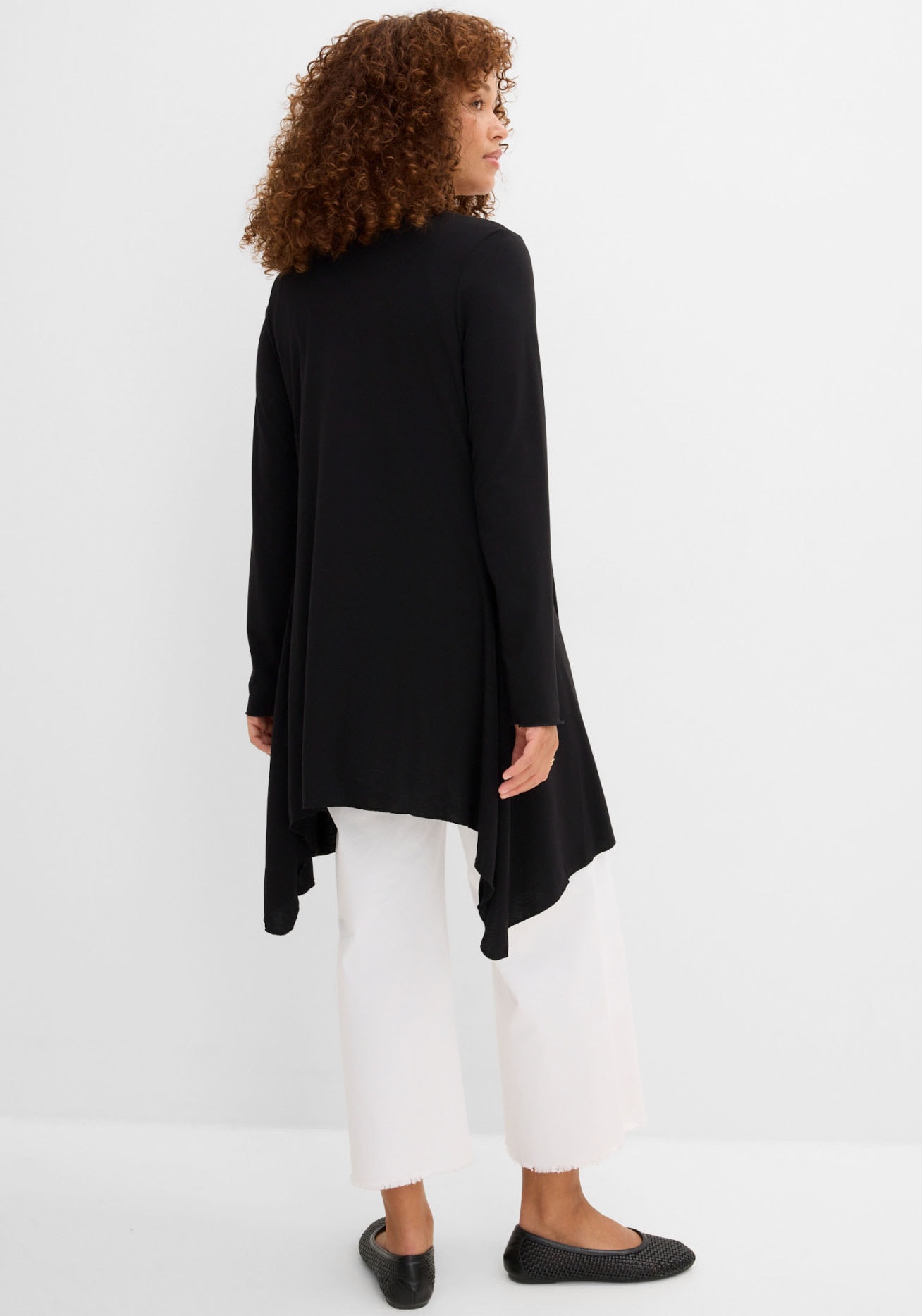 bonprix Shirtjacke »Shirtjacke aus Viskose-Mischung« bequeme Passform, Zipfelsaum, aus Viskose-Mischung, Casual Stil