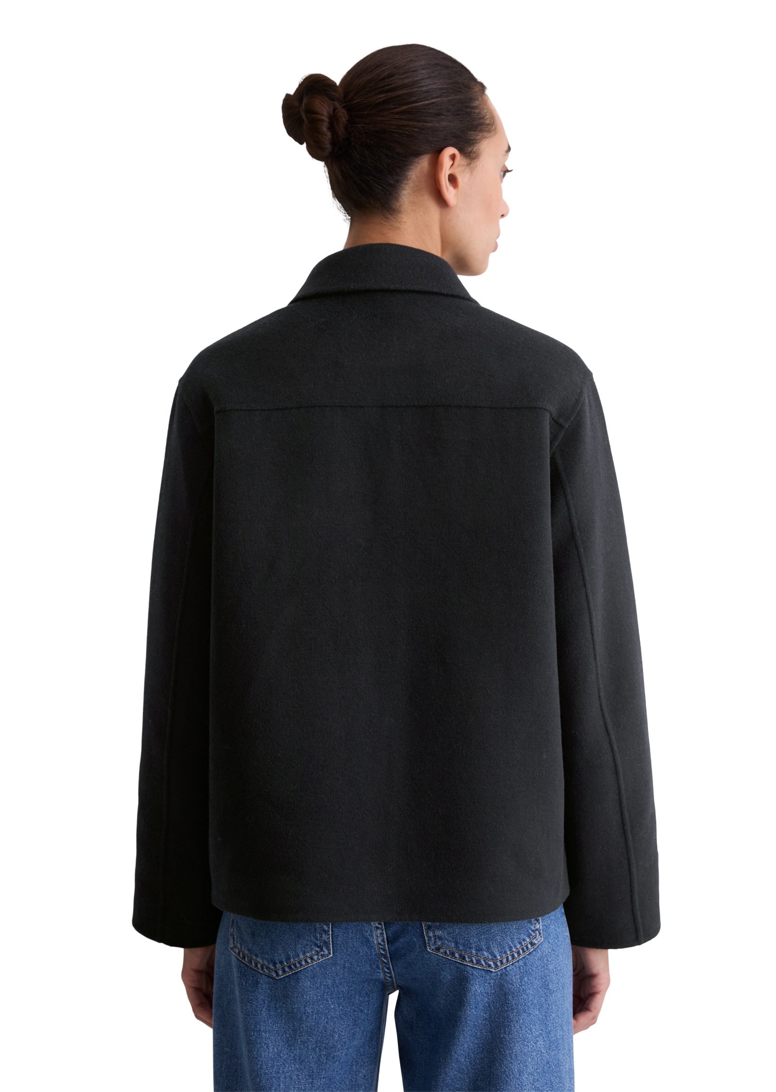 Marc O'Polo Veste chemise »regular fit aus edlem Woll-Doubleface«