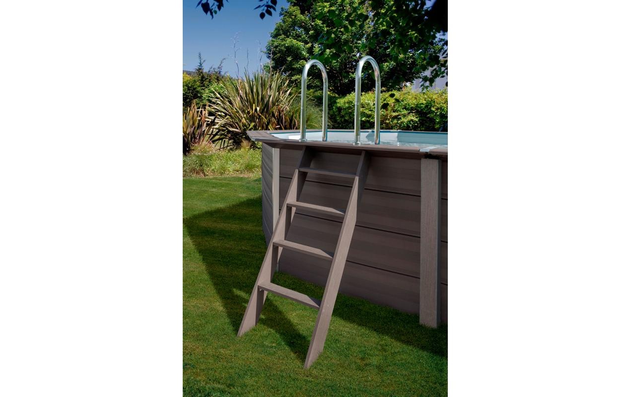 Gre Piscine en forme de huit »Avantgarde« 6-tlg., Composite Pool, ØxH: 410x124 cm