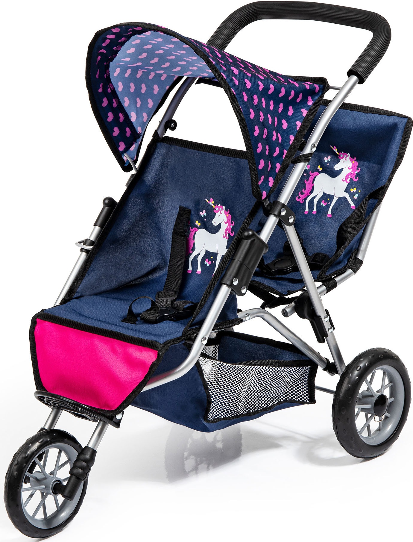 Image of Bayer Puppen-Zwillingsbuggy »Jogger, blau« bei Ackermann Versand Schweiz