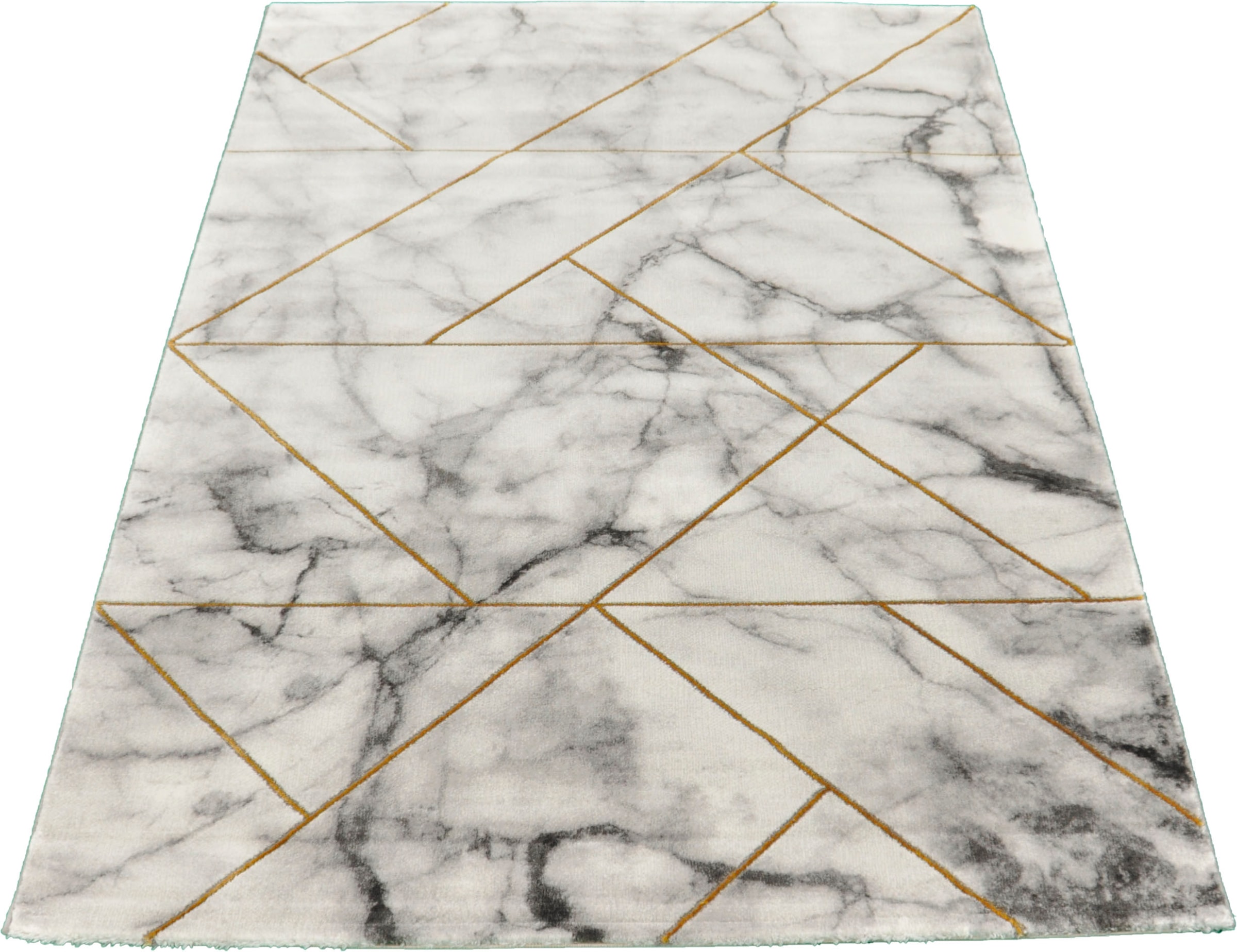 merinos Teppich »Craft 23299«, rechteckig, 12 mm Höhe, Wohnzimmer, Marmor Optik