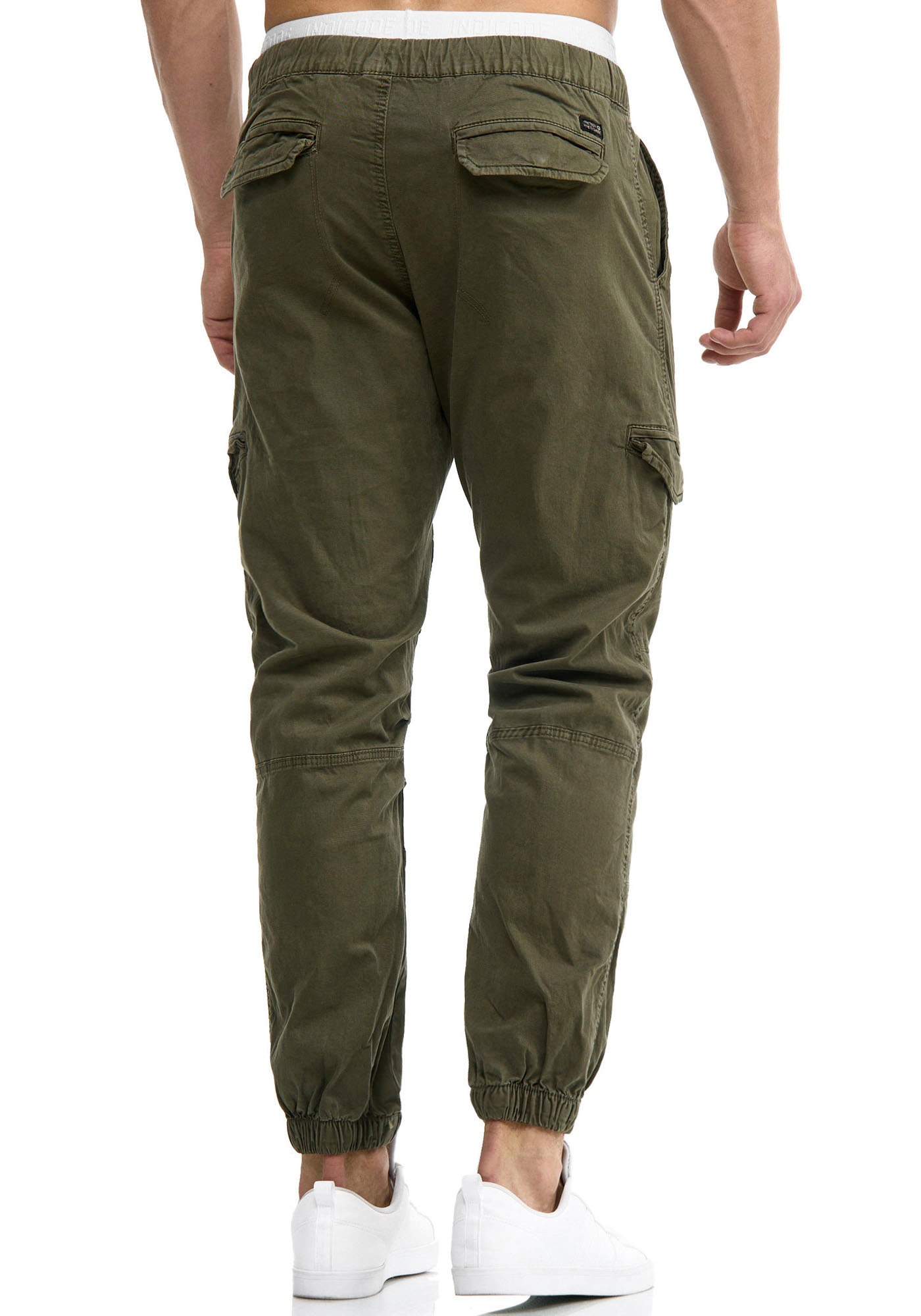 Indicode Cargohose »INLevi«, mit seitlichen Cargotaschen und elastischen Bündchen