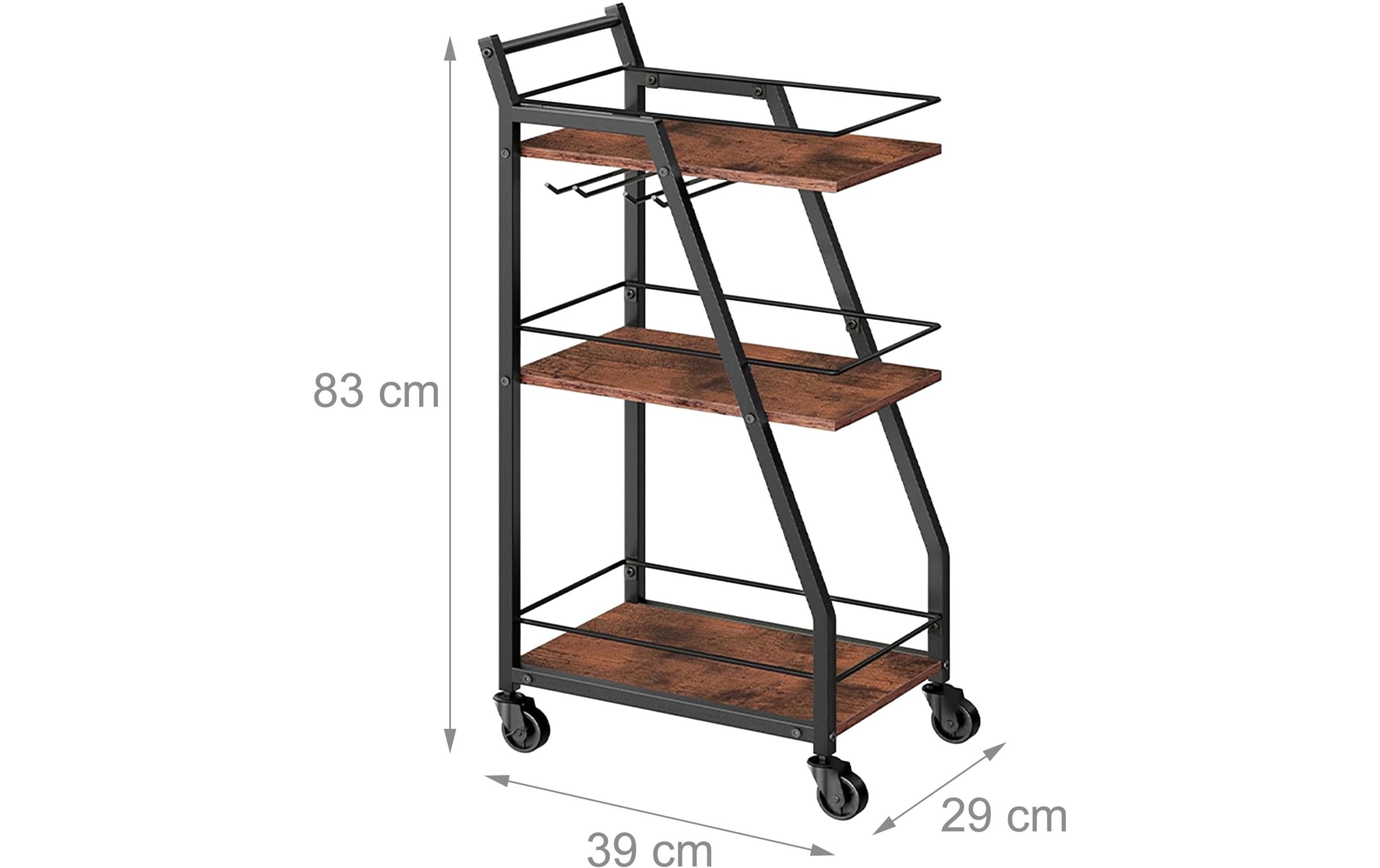 relaxdays Chariot de cuisine »39 x 83 x 29 cm«