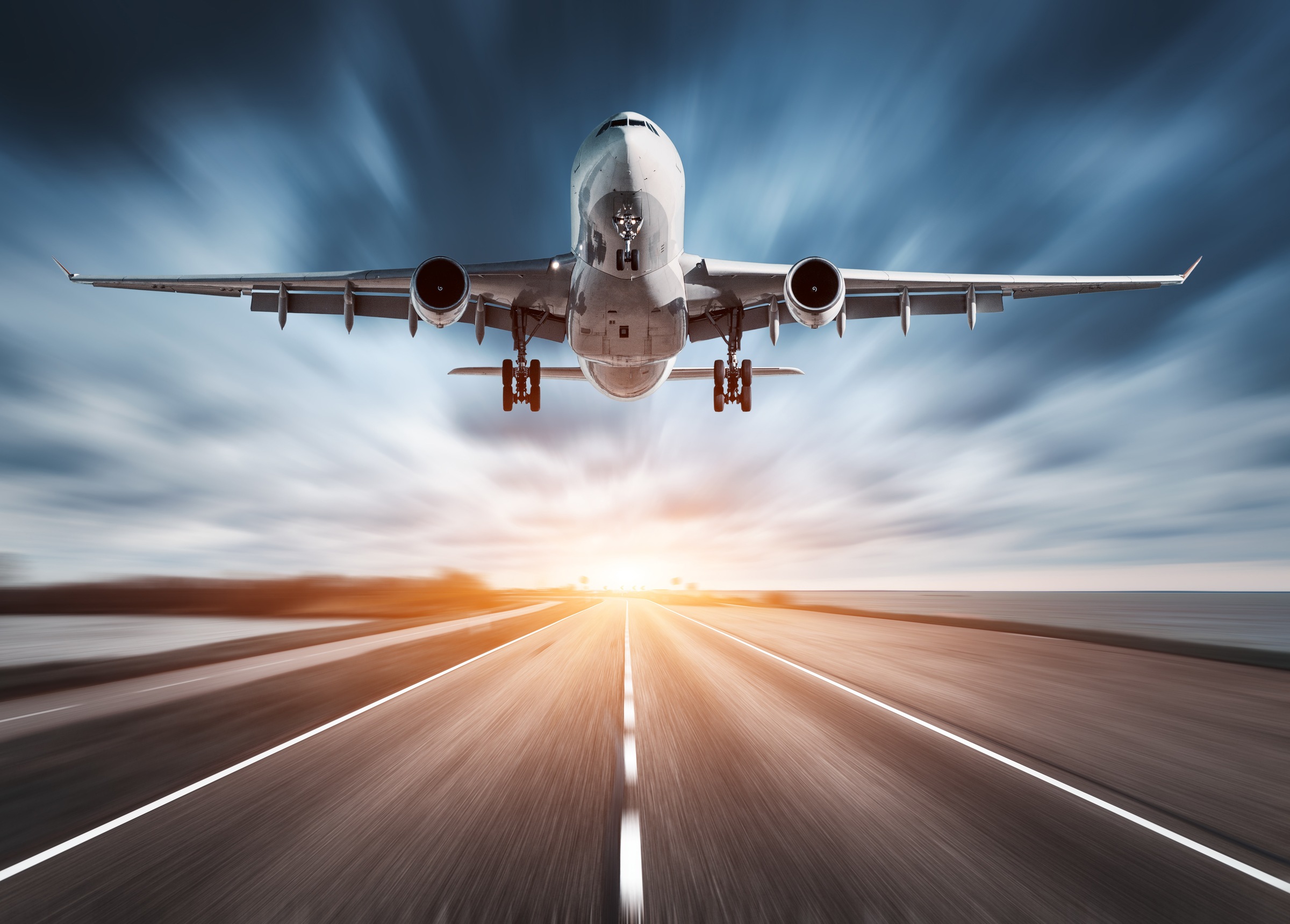 Image of Papermoon Fototapete »Airplane Road Sunset« bei Ackermann Versand Schweiz