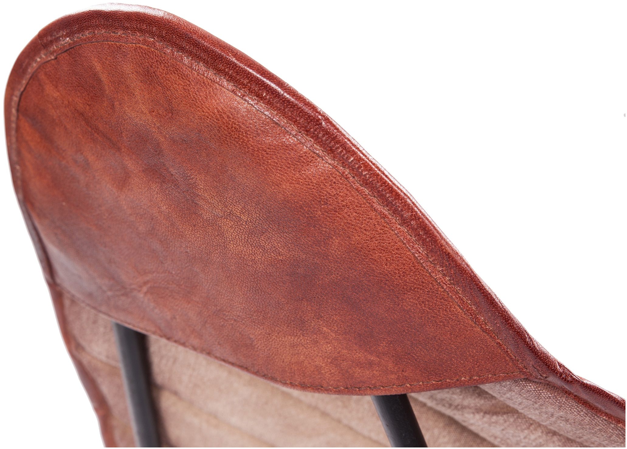 Kayoom 4-Fussstuhl »Schmetterling Stuhl Santiago, Schmetterlingsstuhl aus Leder«, 1 St., pflegeleicht, hochwertig, hochwertig verarbeitet, hoher Sitzkomfort