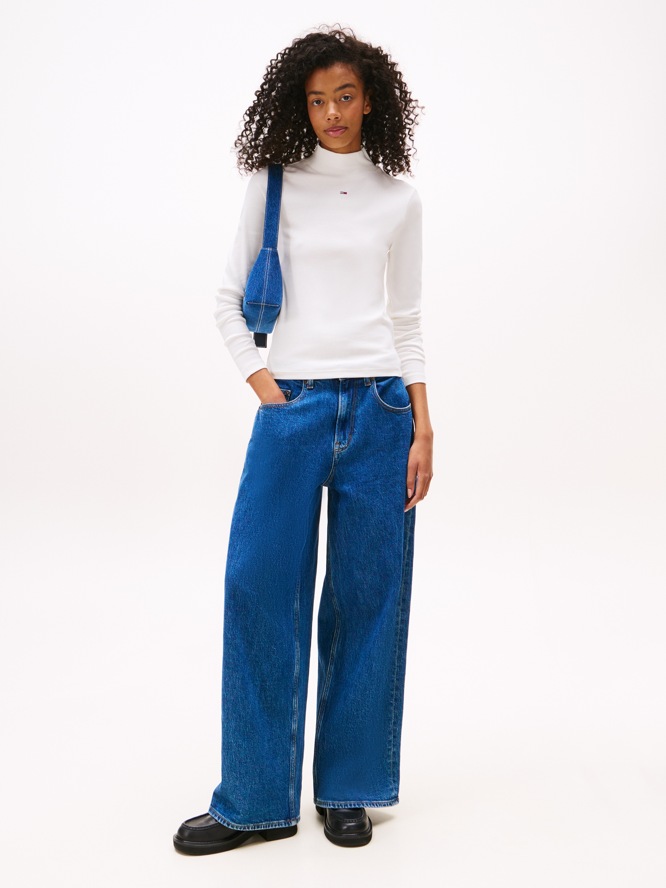 Tommy Jeans Langarmshirt »TJW ESSENTIAL MOCK NECK«, mit Stehkragen