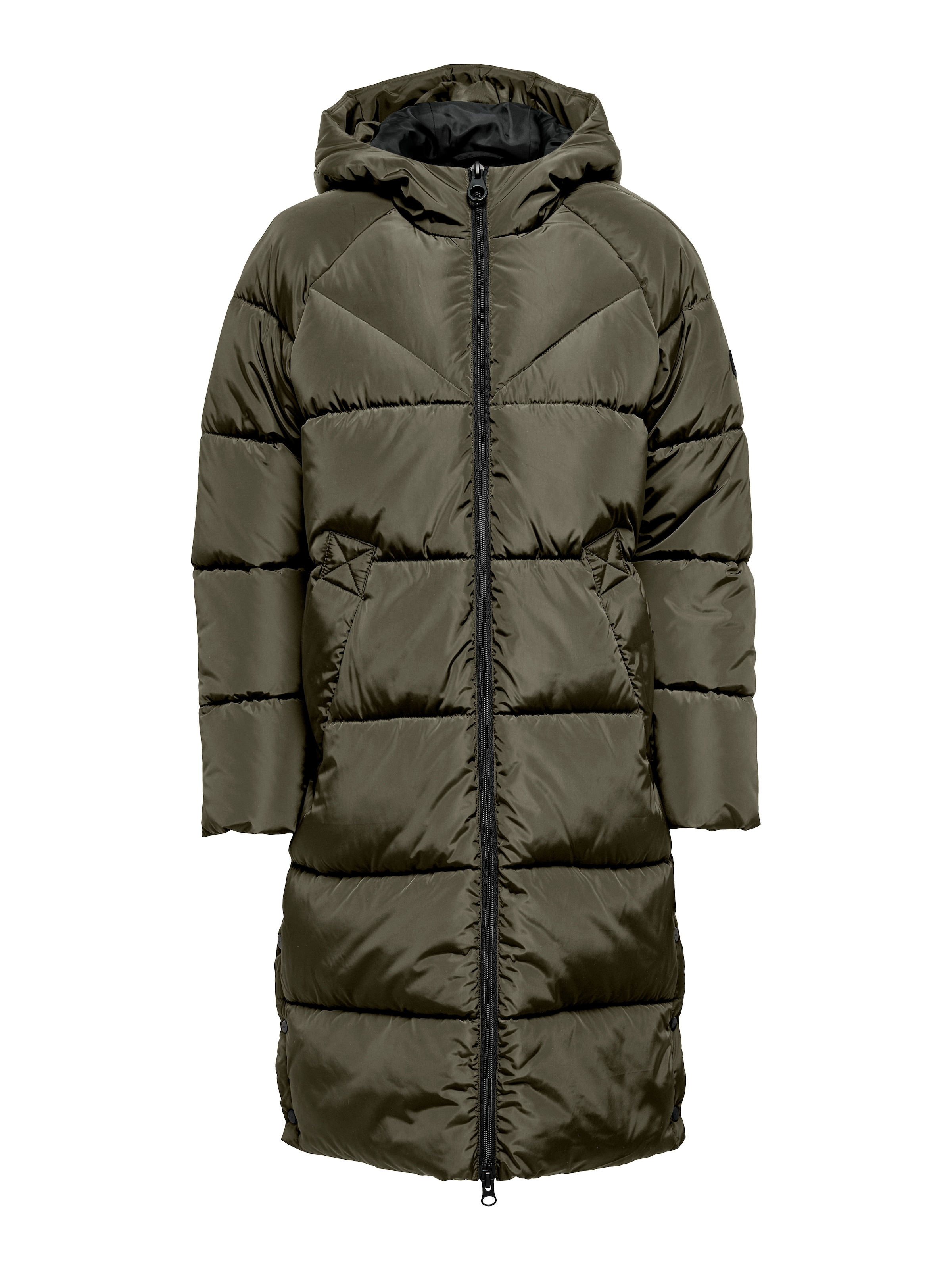 ONLY Steppmantel »ONLAMAND LONG PUFFER COAT CS OTW«, mit Kapuze und praktischem 2-Wege Reissverschluss