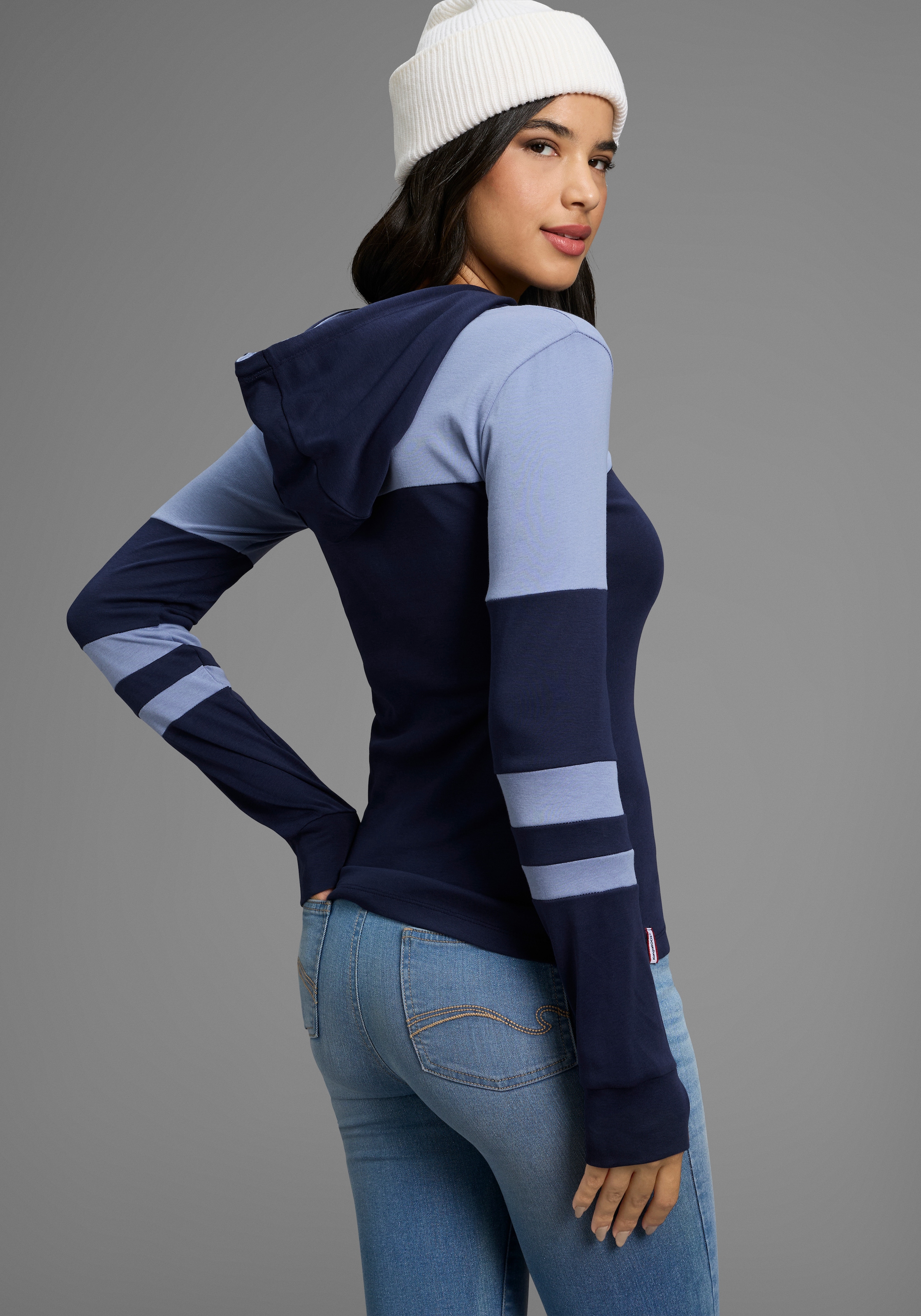 KangaROOS Kapuzenshirt, mit Colorblock