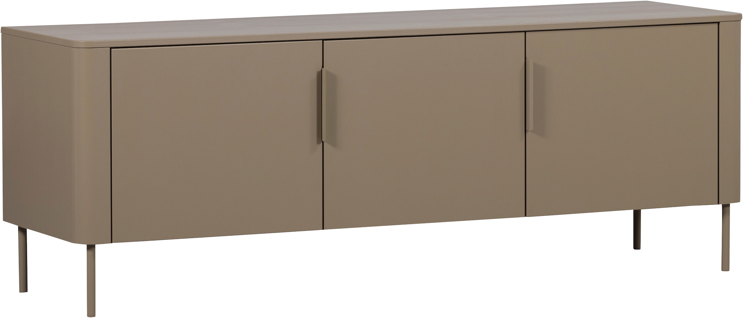 Image of WOOOD Lowboard "Gunnar mit geschliffener Oberfläche und 4 Türen" FSC-Mix Massivkiefer, wand- oder bodenmontierbar