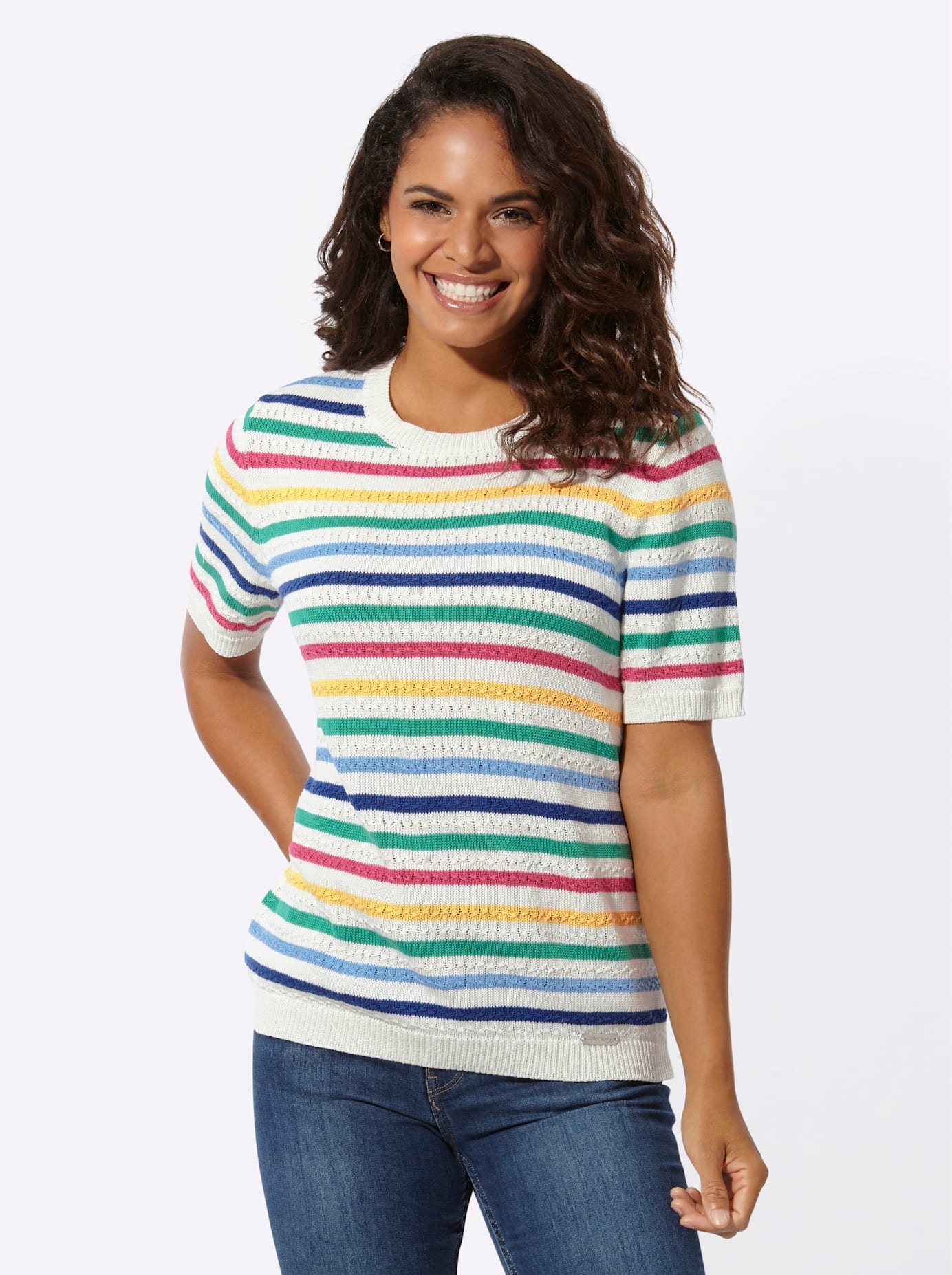 Casual Looks Kurzarmpullover »Pullover«