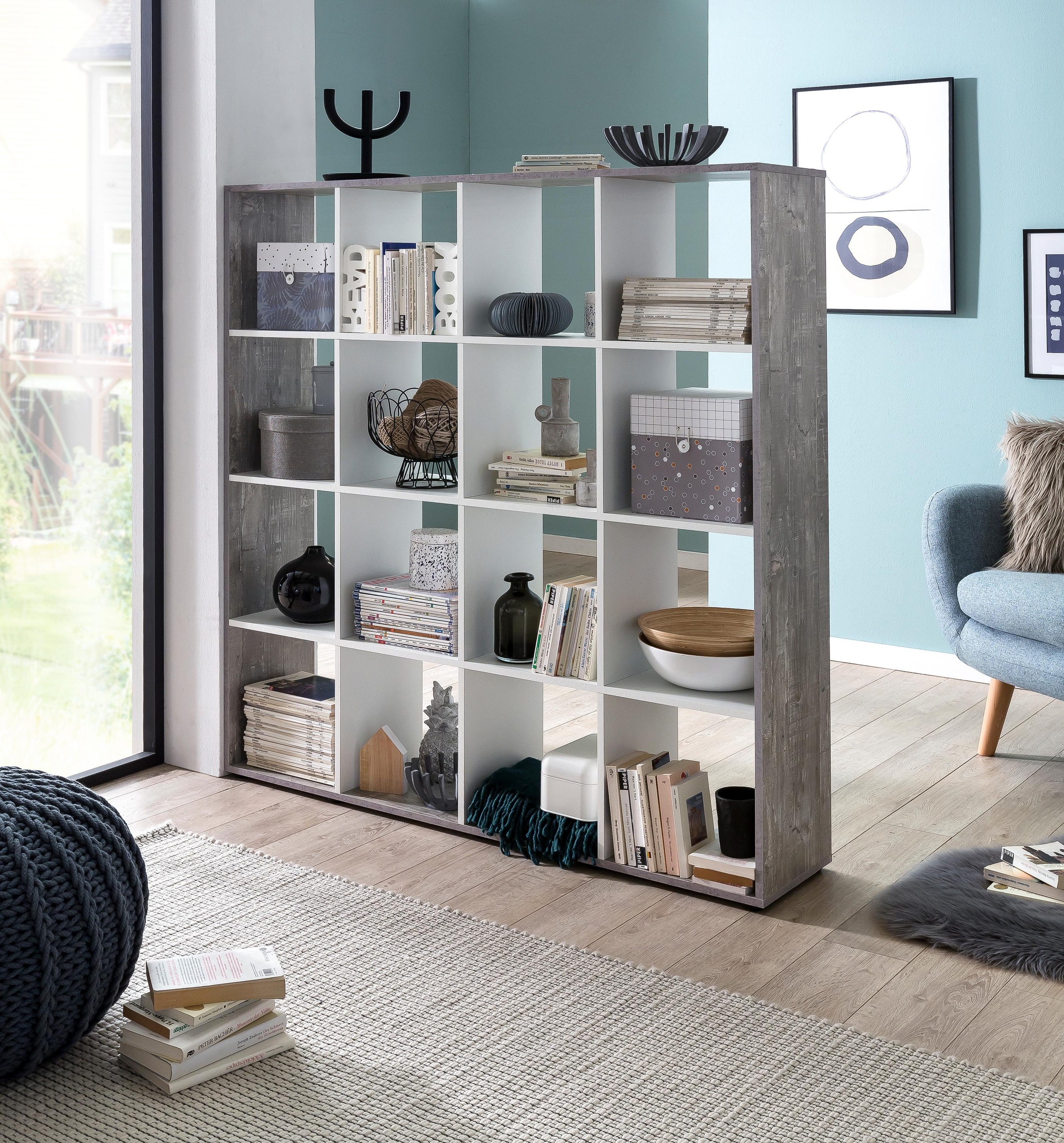 Image of Wilmes Raumteilerregal »Kaba«, mit 16 Fächern bei Ackermann Versand Schweiz