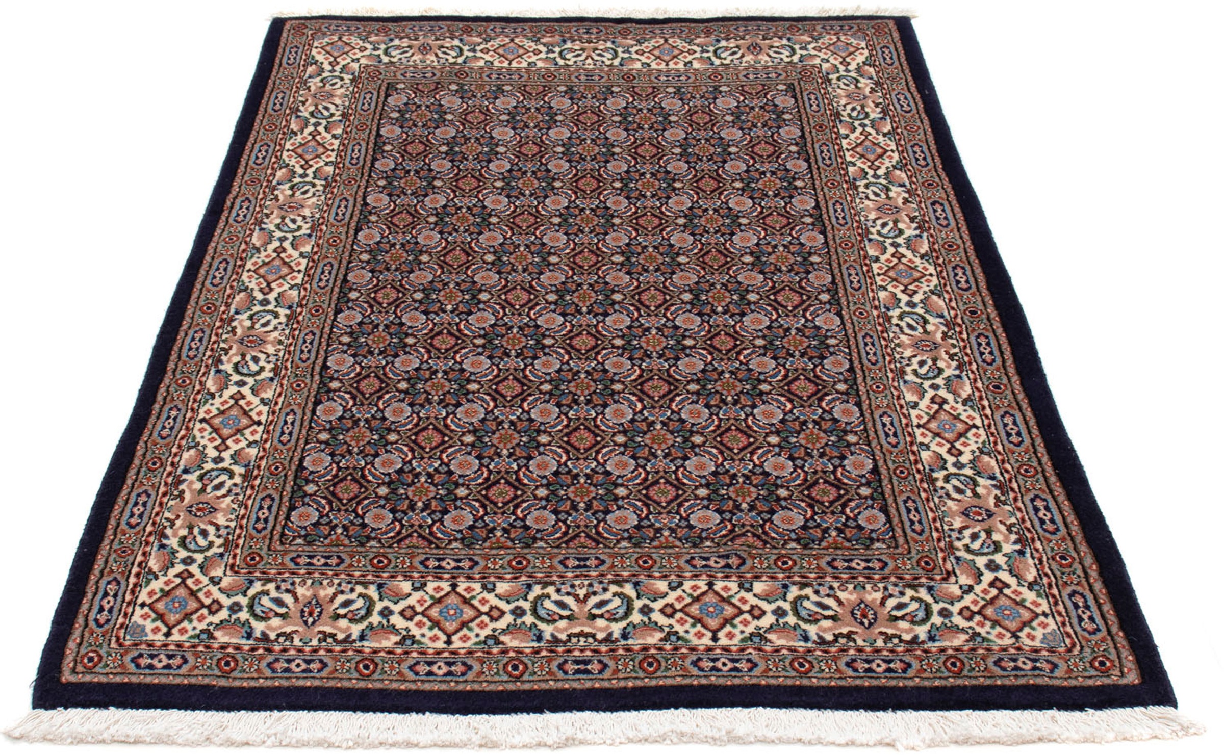Image of morgenland Orientteppich »Perser - Classic - 146 x 99 cm - dunkelblau«, rechteckig, 10 mm Höhe, Wohnzimmer, Handgeknüpft, Einzelstück mit Zertifikat bei Ackermann Versand Schweiz