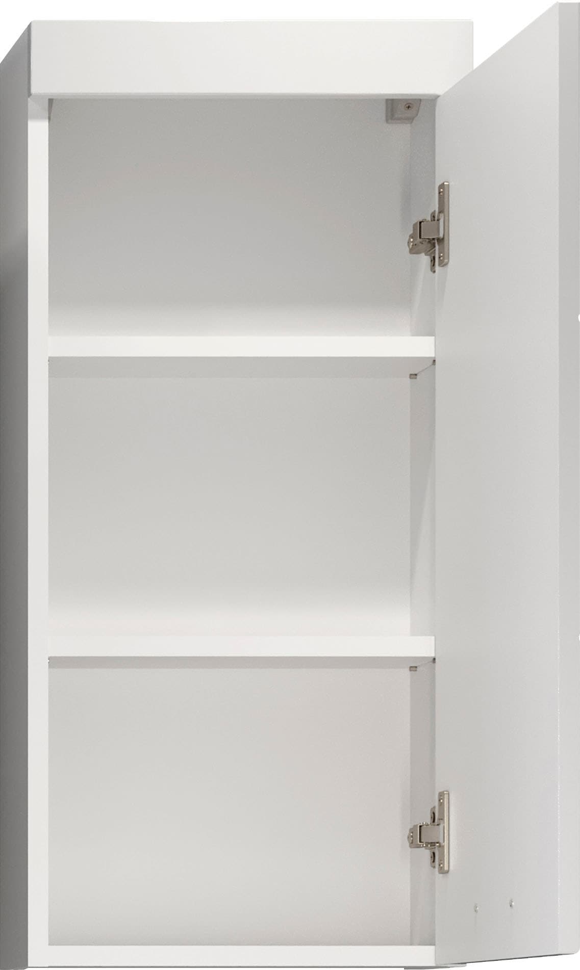 welltime Hängeschrank »Dormoletto« Weisser Badschrank mit waagerechter Fräsung - Masse (B/T/H) 35/16/75 cm