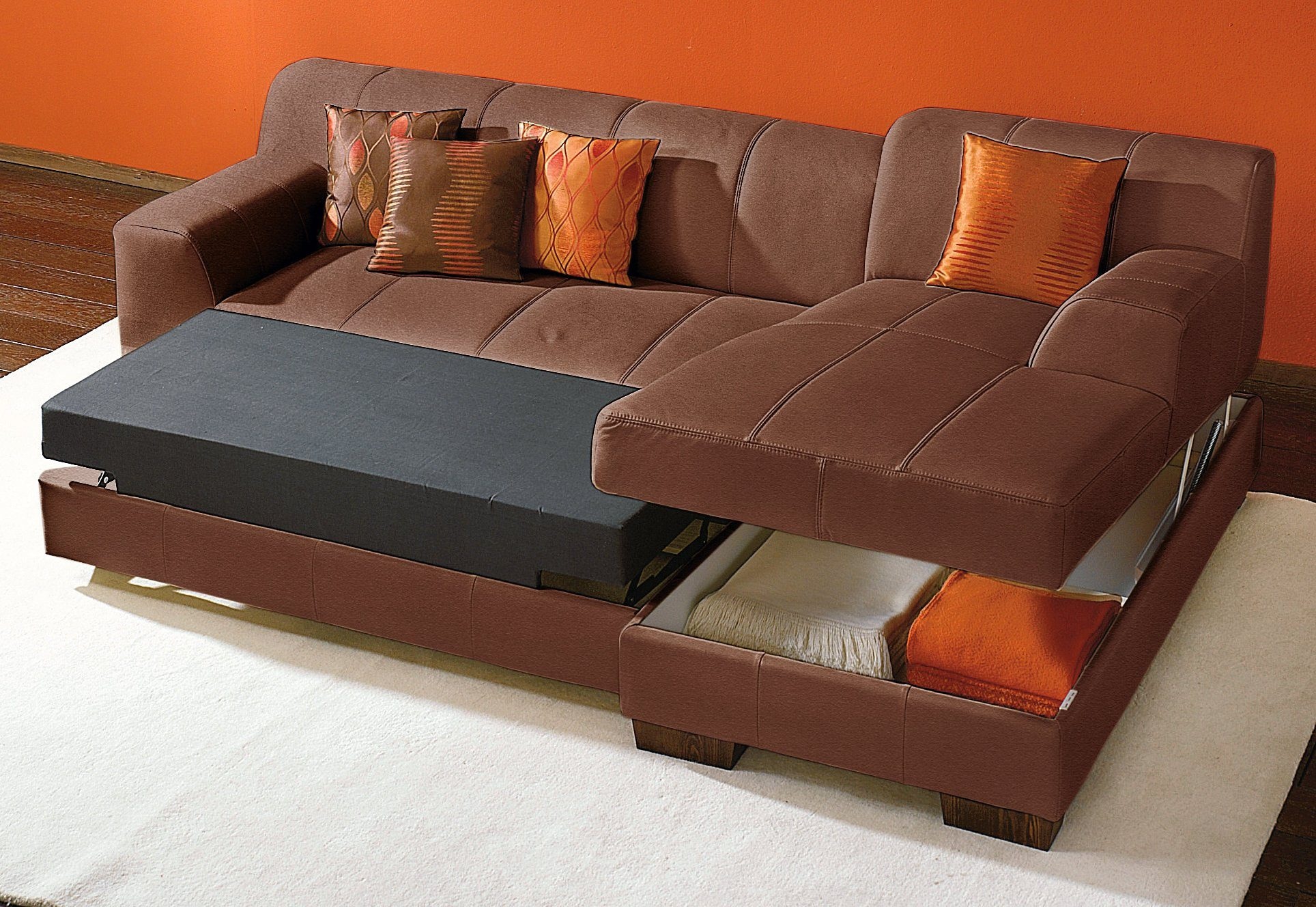 Image of Home affaire Ecksofa "Falk klare Linien, elegant und zeitlos, L-Form" mit Federkern und wahlweise mit Bettfunktion