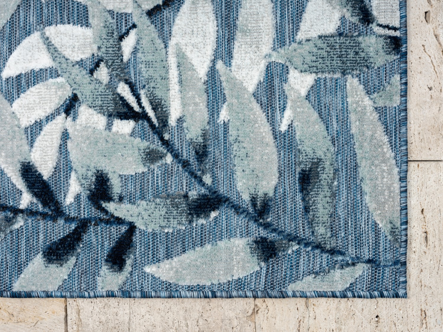 Myflair Möbel & Accessoires Teppich »Olivia, LAGERRÄUMUNG!« rechteckig 8 mm Höhe Blätter Motiv, Hoch-Tief Effekt, Outdoor geeignet, Balkon, Terrasse