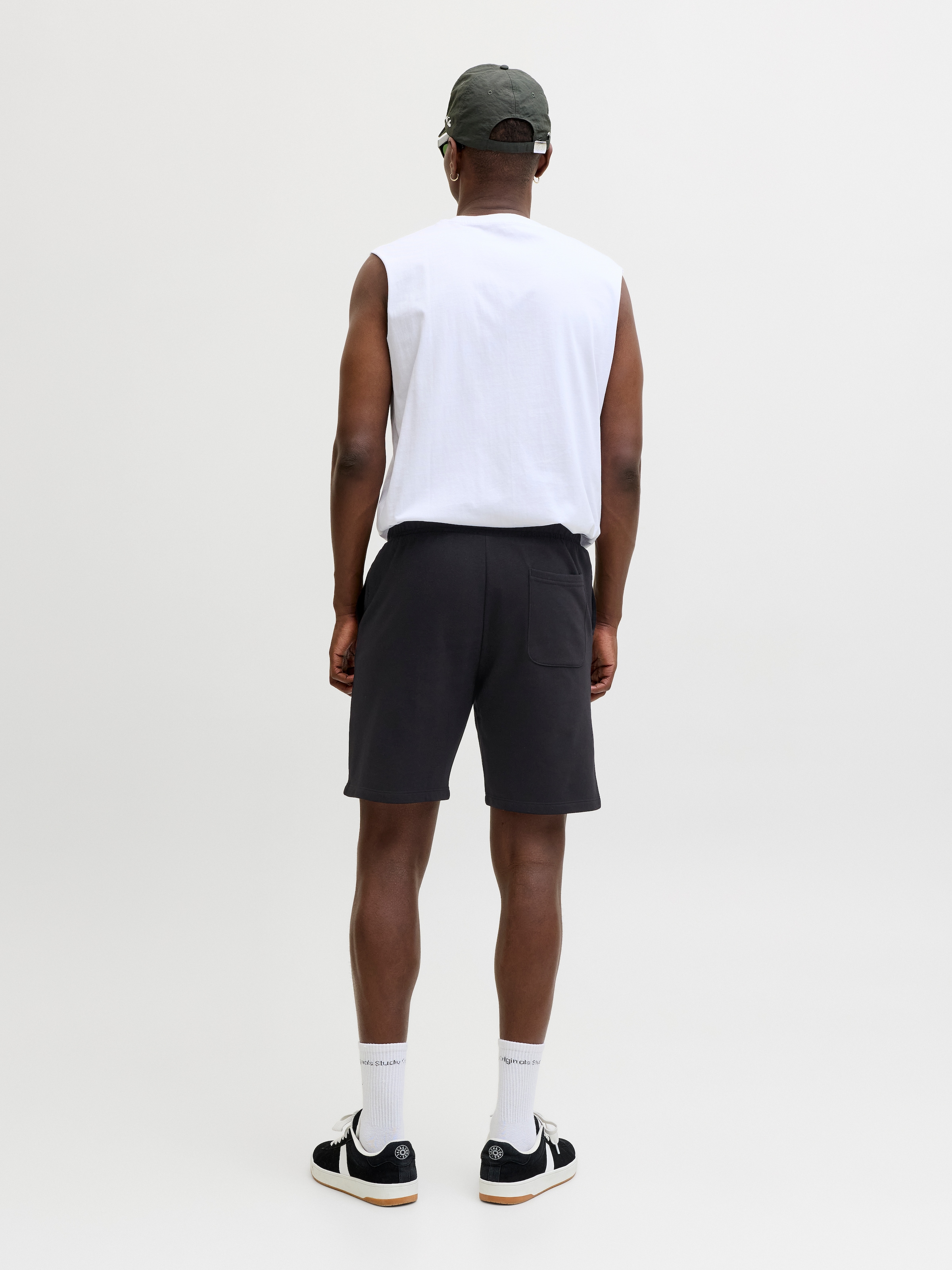 Jack & Jones Sweatshorts »JPSTKANE SOHO SWEAT SHORTS MID SN«  mélange de coton, coupe ample