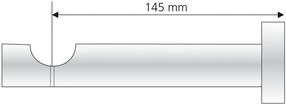 Liedeco Gardinenstange »Stilgarnitur 28 mm Zylinder«, 1 läufig-läufig,  Fixmass, Gardinenstange Komplett kaufen