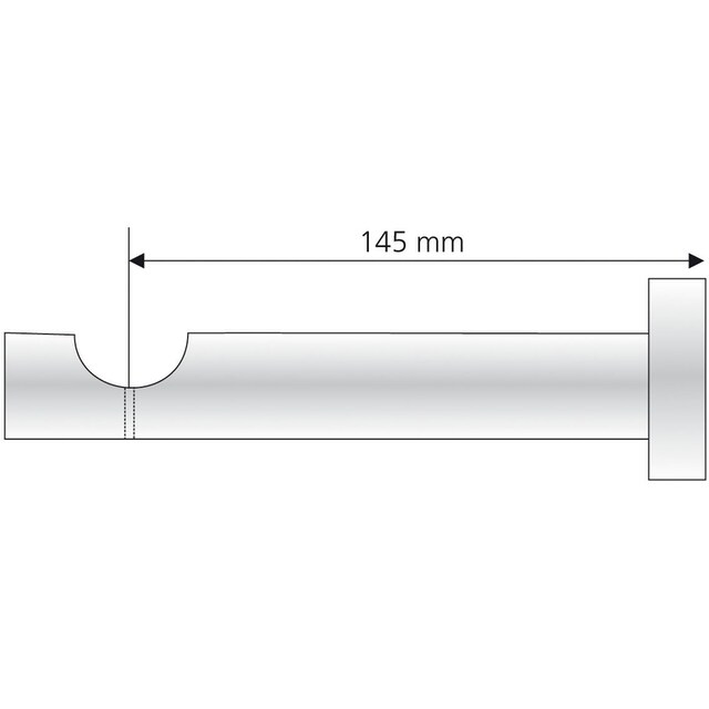 Liedeco Gardinenstange »Stilgarnitur 28 mm Zylinder«, 1 läufig-läufig,  Fixmass, Gardinenstange Komplett kaufen