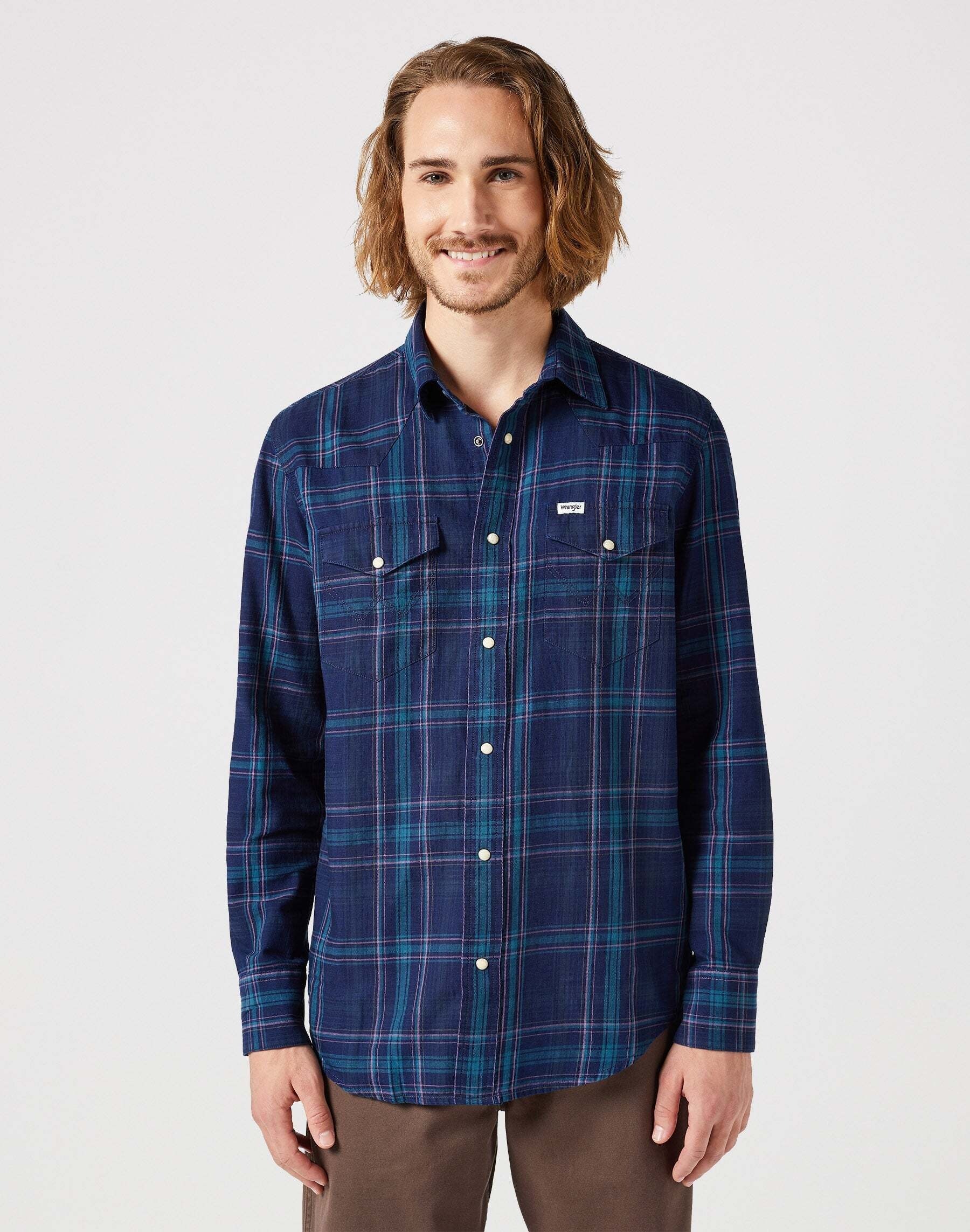 Langarmshirt »Wrangler Langarmshirts Longsleeves Western Shirt«