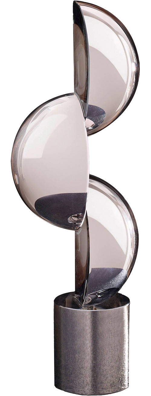 Image of GILDE Skulptur "Skulptur Harpo schwarz; weiss" Grafische Dekoskulptur Glasfigur modernes Designobjekt