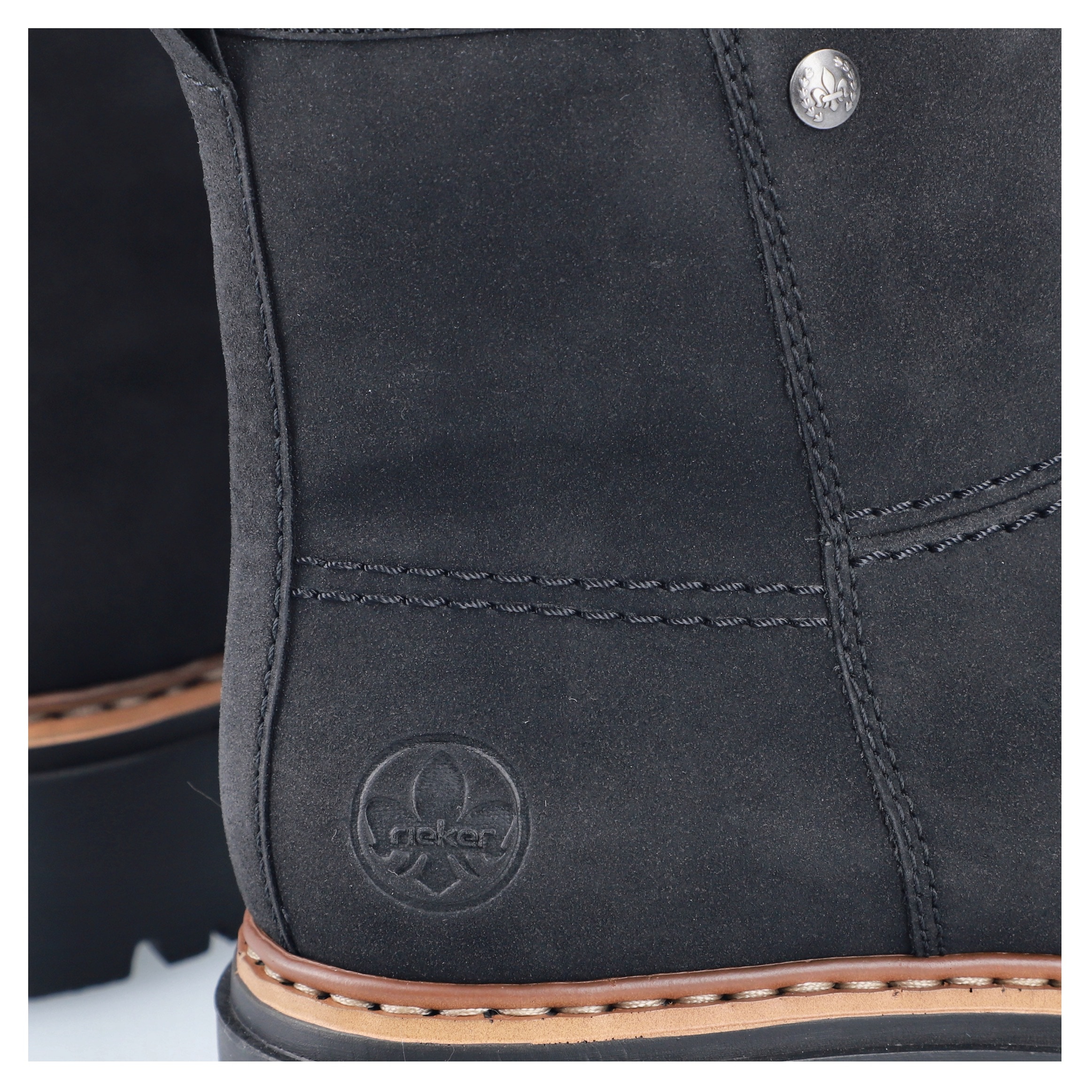 Rieker Winterstiefelette, Winterboots, Ankleboots, Profilsohle, mit Innenreissverschluss