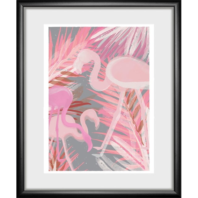 queence Bild »Flamingo«, 30/40 cm, gerahmt bequem kaufen