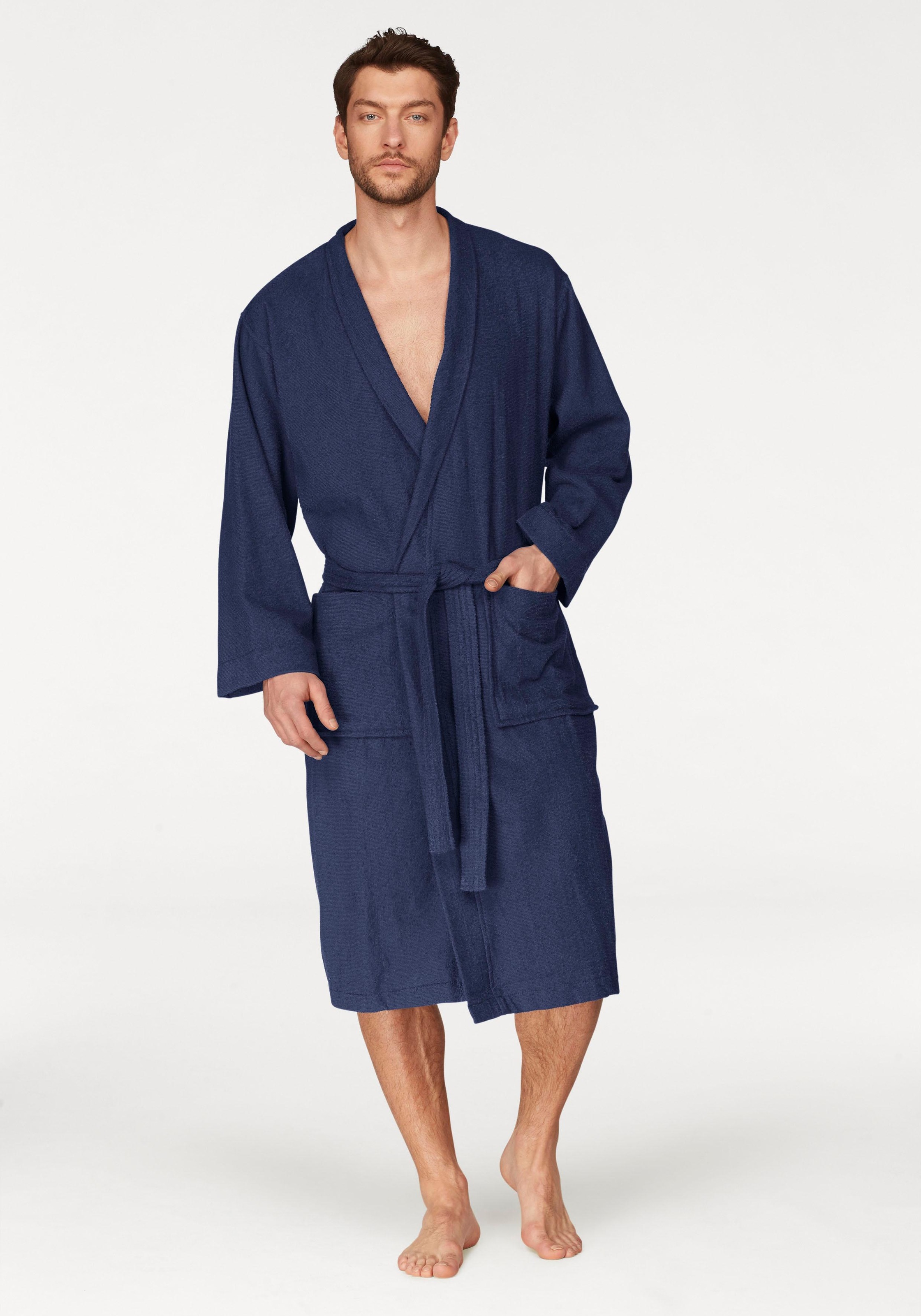 Image of GOODproduct Unisex-Bademantel "Travel, ideal für Sauna & Spa, Hotelbademantel, Morgenmantel" 1 Stk. für Damen & Herren, leichte Qualität, langer Bademantel, S-3XL