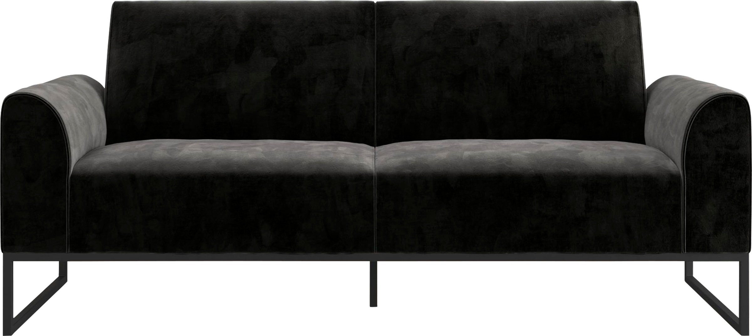 Image of CosmoLiving by Cosmopolitan Schlafsofa "Adley" Veloursstoff, Schlaffunktion, Rückenlehne 2-teilig, Sitzhöhe 47,5 cm