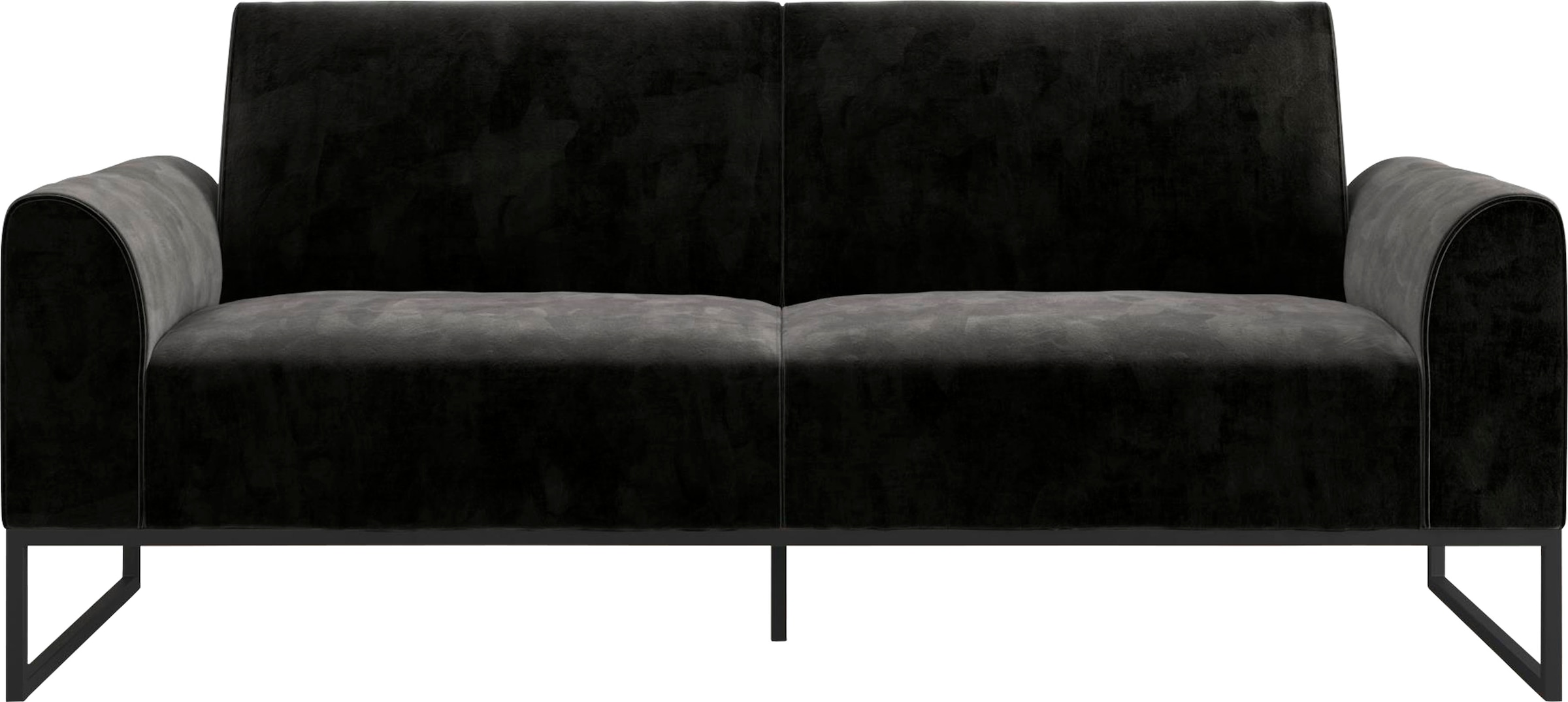 Image of Dorel Home Schlafsofa "Adley" Veloursstoff, Schlaffunktion, Rückenlehne 2-teilig, Sitzhöhe 47,5 cm