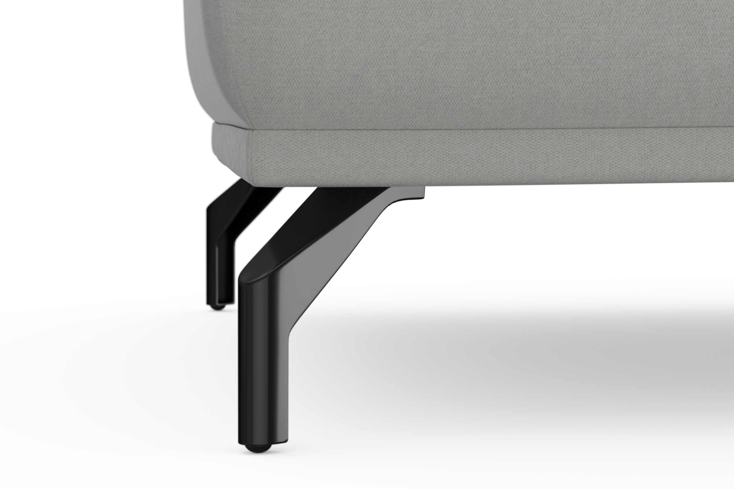 sit&more Hocker »Bailando«, mit Federkern und schwarzen, matten Metallfüssen