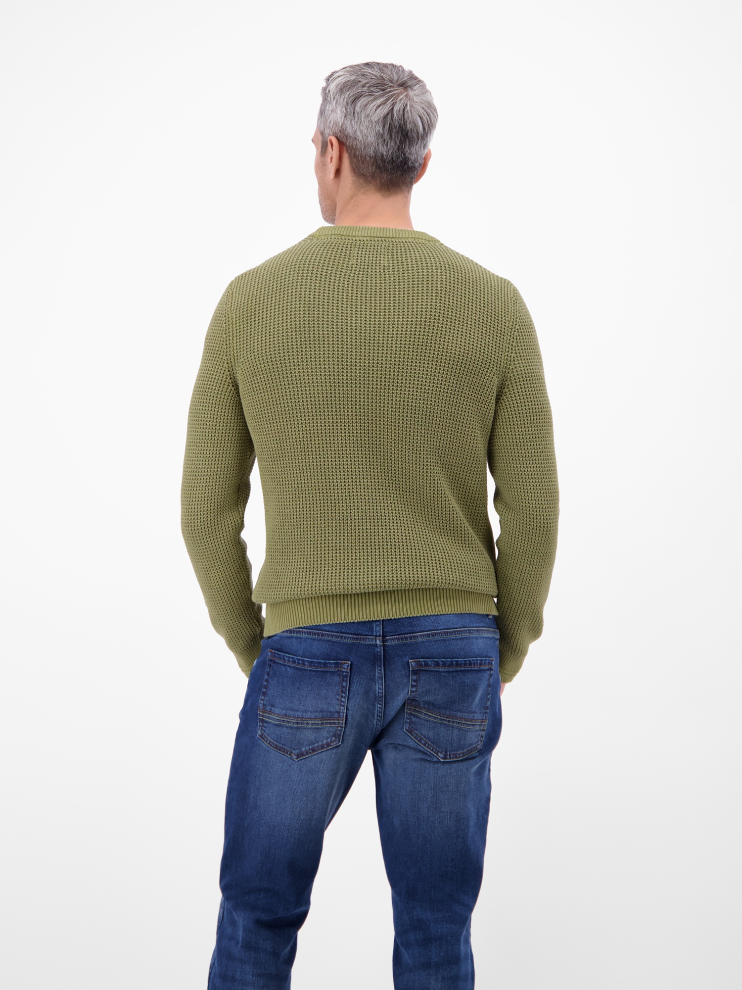 LERROS Pull en tricot »Herren Crewneck-Stricker in Strukturqualität«