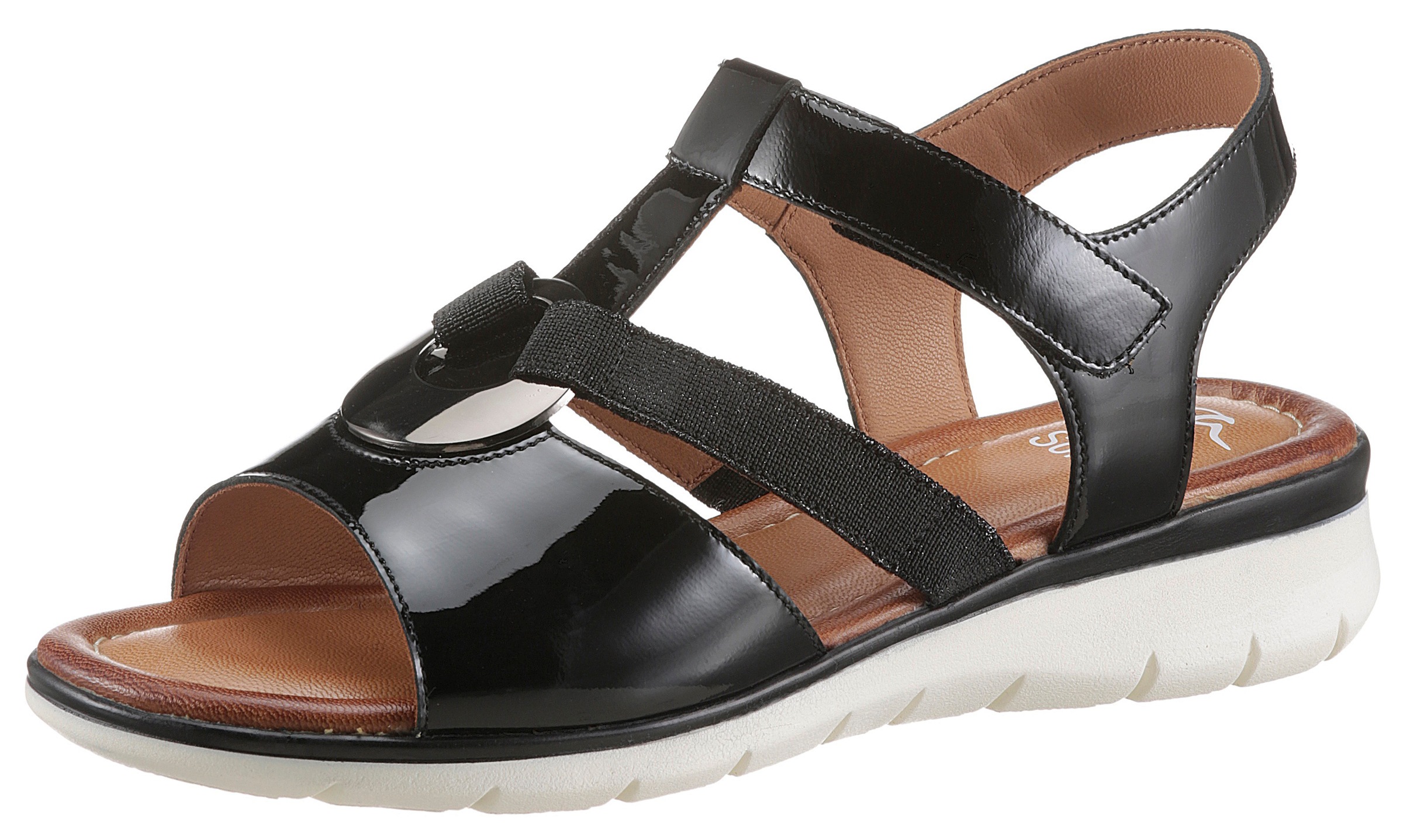 Image of Ara Riemchensandale »KRETA«, in glänzendem Look bei Ackermann Versand Schweiz