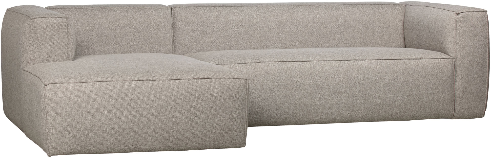 WOOOD Canapé d'angle »Bean Mischgewebe wasserabweisend mit Kissen H 73 x B 305 x T 175/96 cm« gauche, capacité de charge 100 kg par siège, bonne résistance à l'usure