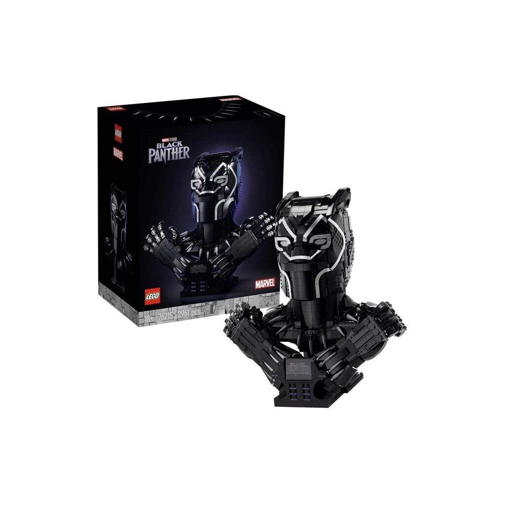 LEGO® Konstruktionsspielsteine »BLACK Panther Büste 76215«, (2961 St.)