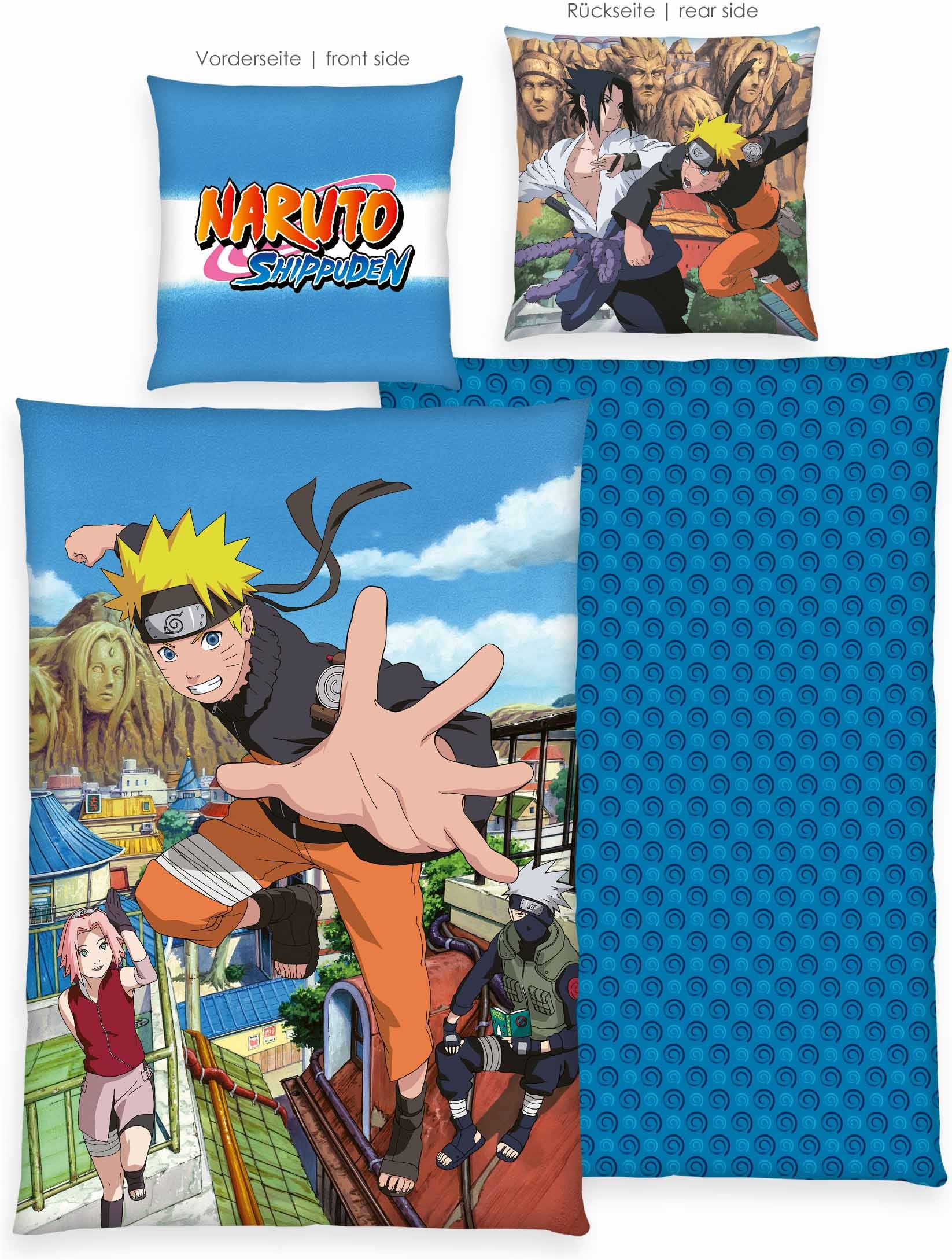 Image of Naruto Bettwäsche "Naruto Shippuden" 2 Wendebettwäsche