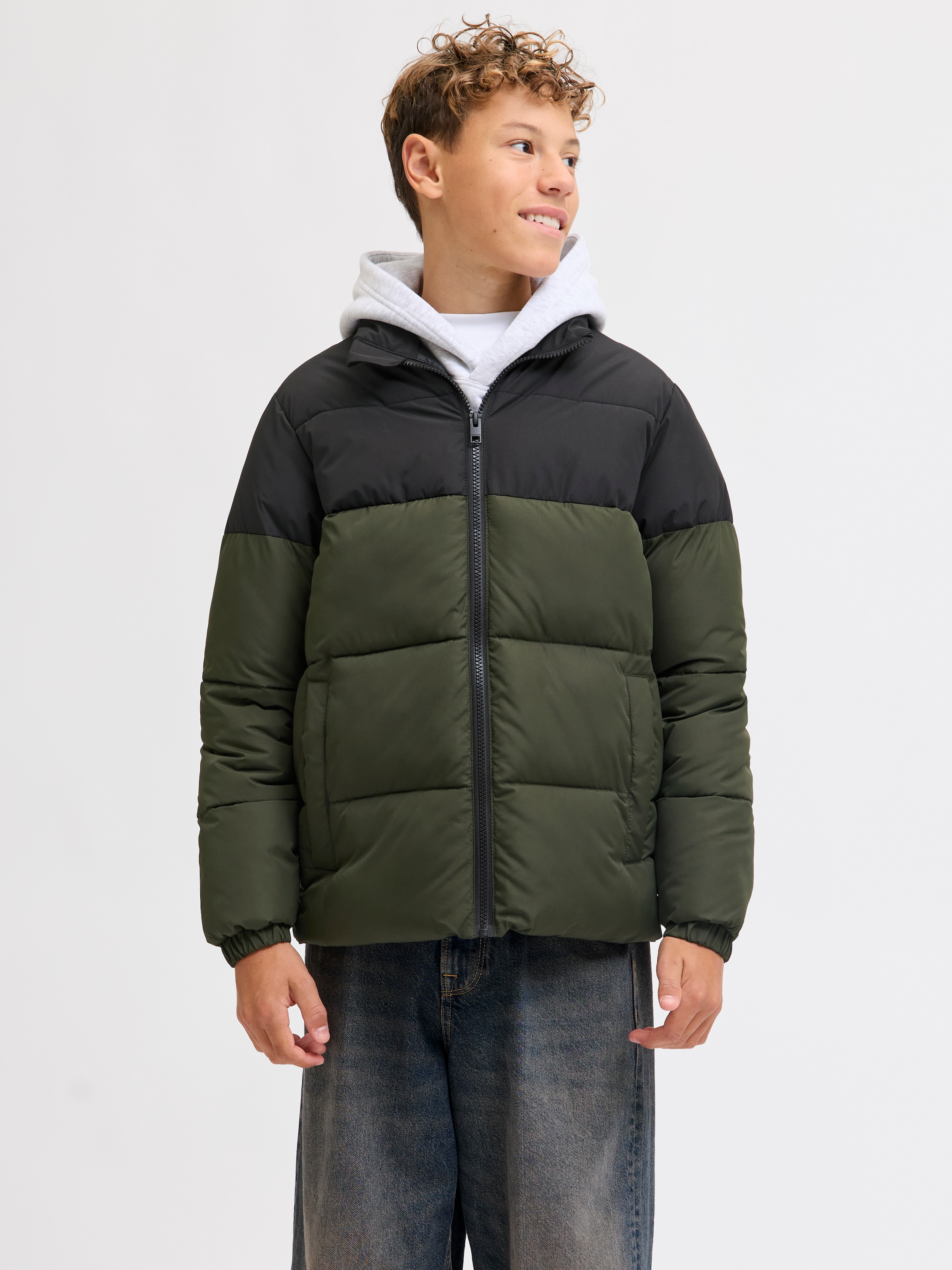 Jack & Jones Junior Veste matelassée »JJMAZE PUFFER COLLAR JNR« ohne Kapuze