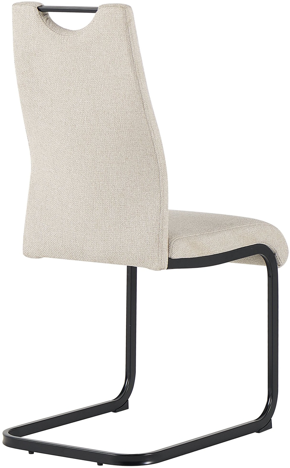 byLIVING Chaise cantilever »CAPRI« (Ensemble) 2 cuisWebstoff, bis 110 kg, Schaumstoff, Schwingstuhlgestell, mit Griff