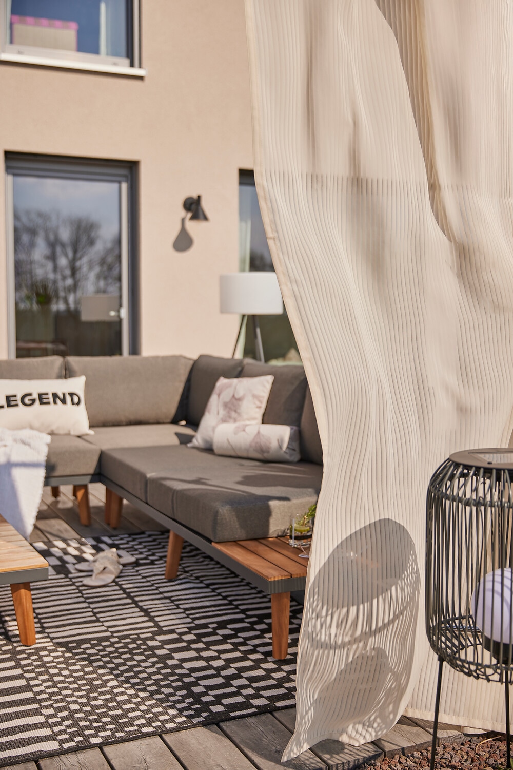 Ted Baker Teppich »Barkham , Wendeteppich« rechteckig 8 mm Höhe Designteppich, Wetterfest, Pflegeleicht, Modern, Wohnzimmer, Terrasse