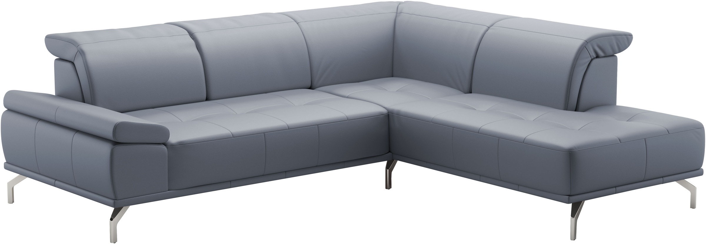 Places of Style Ecksofa »Caluna«, Inkl.Sitztiefenverstellung, wahlweise mit Kopf- und Armteilverstellung