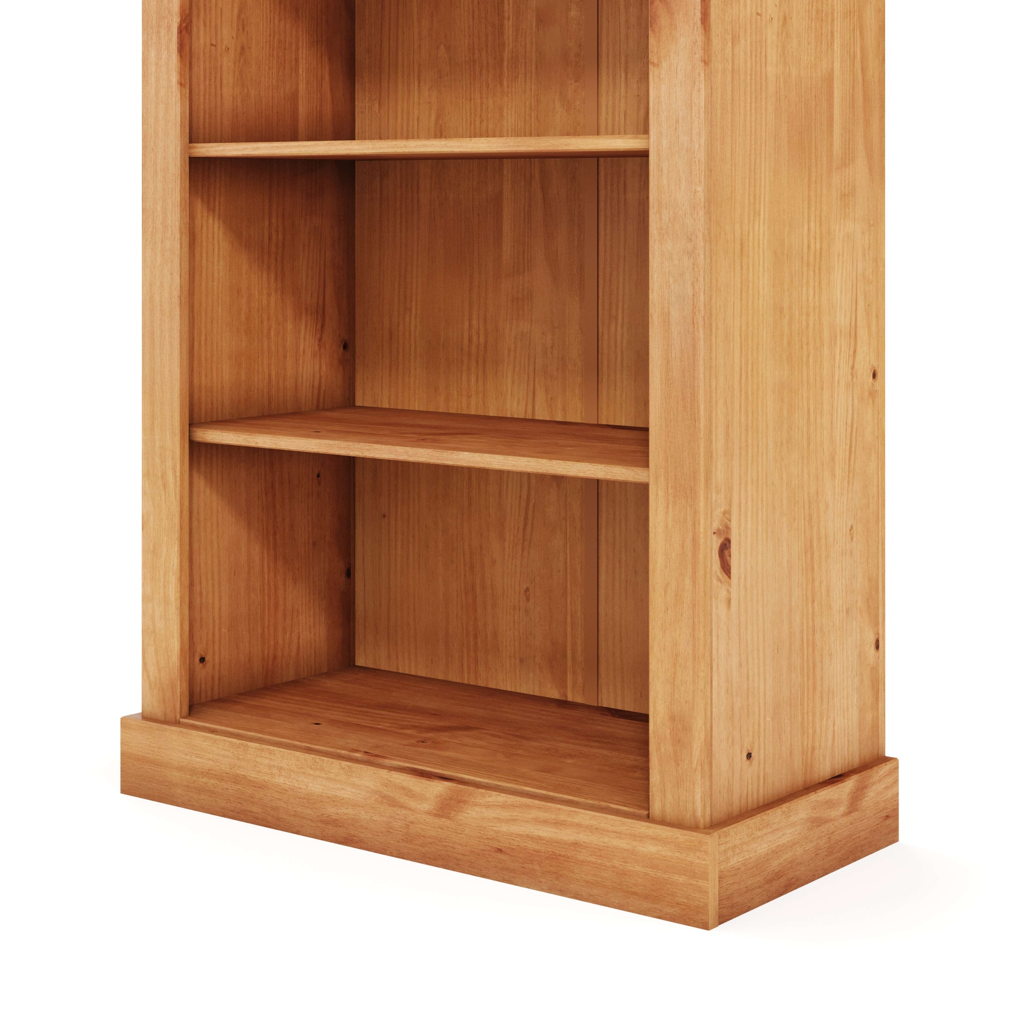 GOODproduct Bücherregal »Selma, Standregal, Stauraumregal, aus massivem Kiefernholz. FSC®« mit 1 festen und 3 verstellbaren Einlegeböden, Breite 80cm, Höhe 180cm