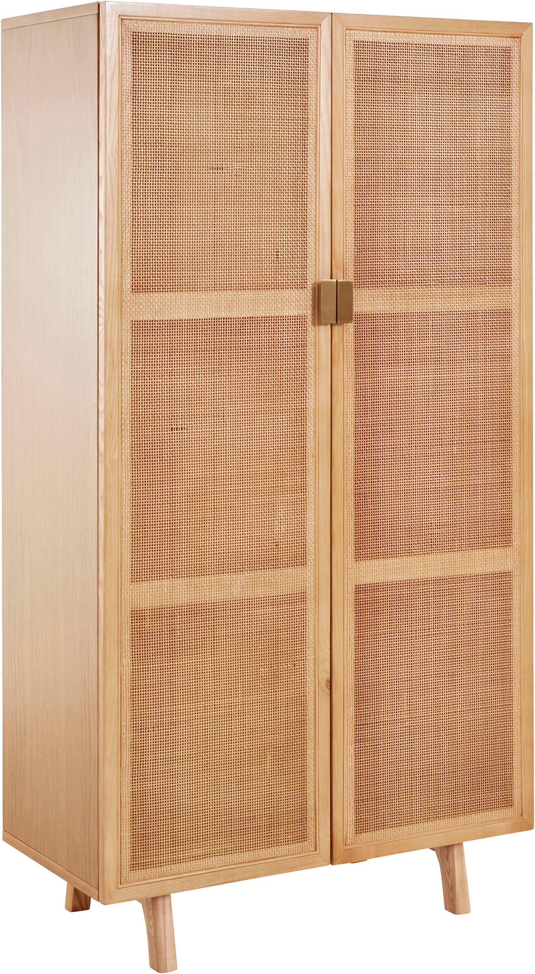 Image of Leonique Konsolentisch "Fleuriss" Schrank, Kommode, Mit Rattan Einsatz, 3 Innenfächer, teilmassiv