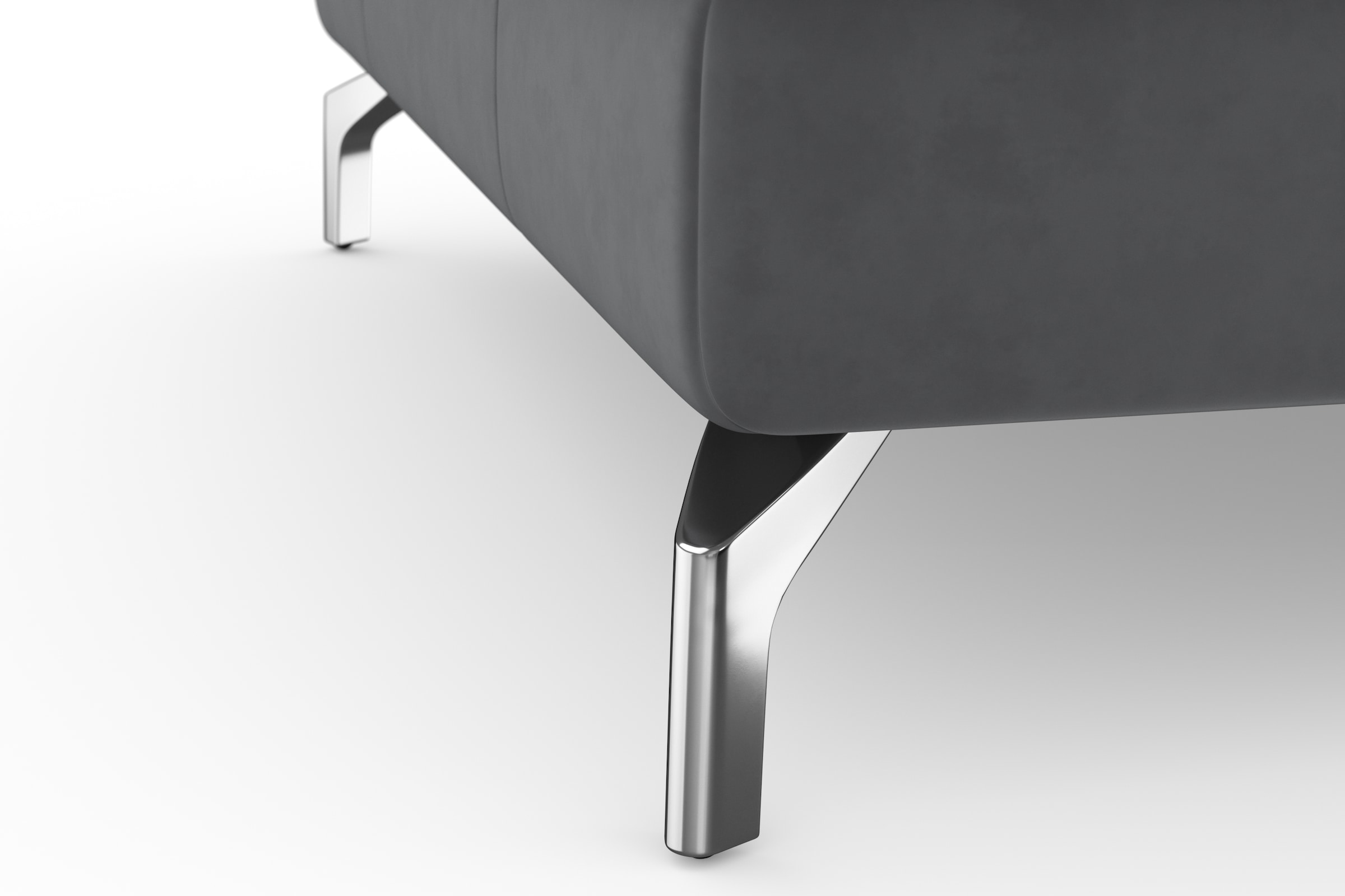 sit&more Ecksofa »Bendigo L-Form«, inklusive Sitztiefenverstellung, Bodenfreiheit 12 cm, in 2 Fussfarben