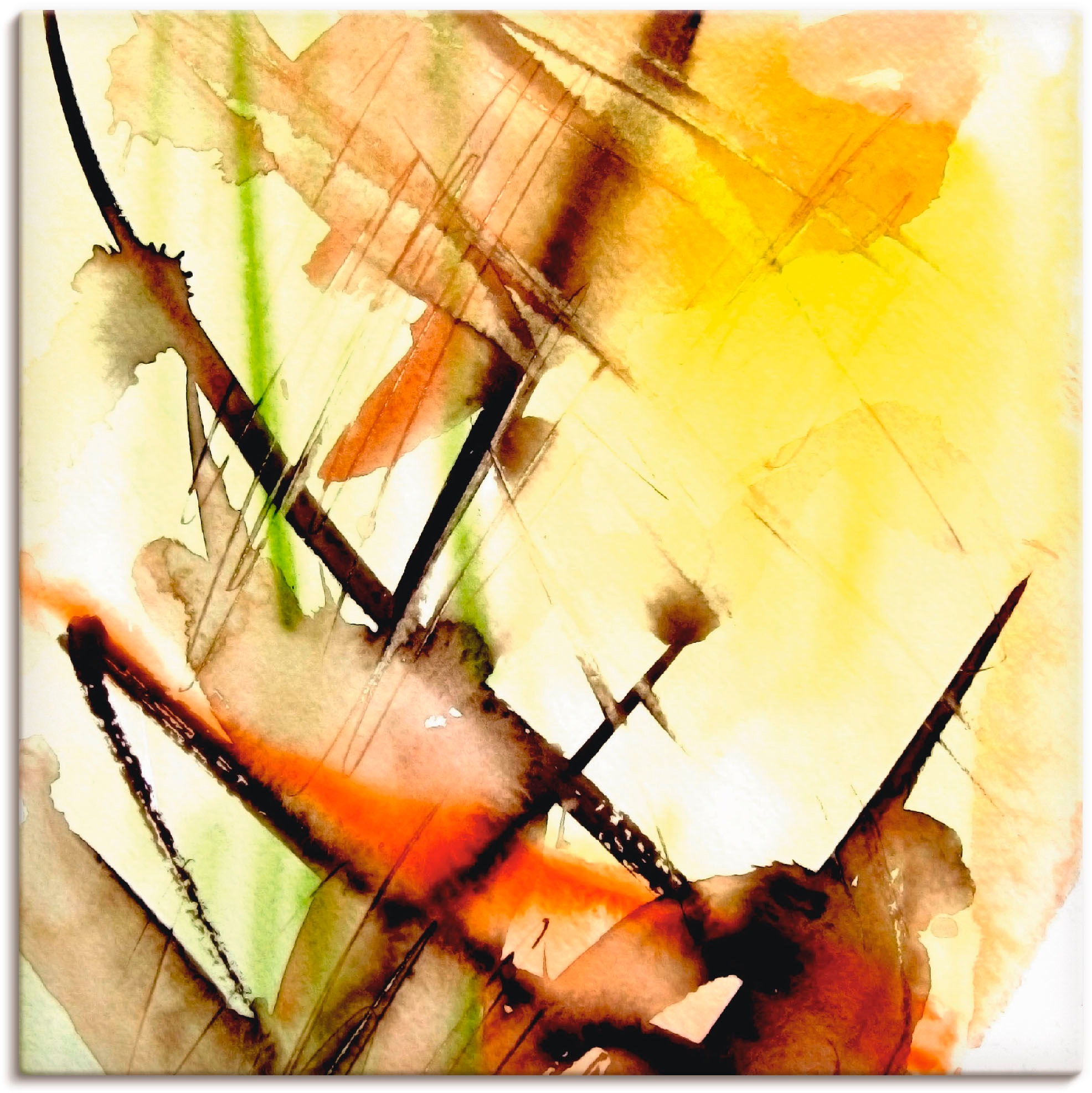 Image of Artland Wandbild »Lichtklang«, Gegenstandslos, (1 St.), in vielen Grössen & Produktarten -Leinwandbild, Poster, Wandaufkleber / Wandtattoo auch für Badezimmer geeignet bei Ackermann Versand Schweiz