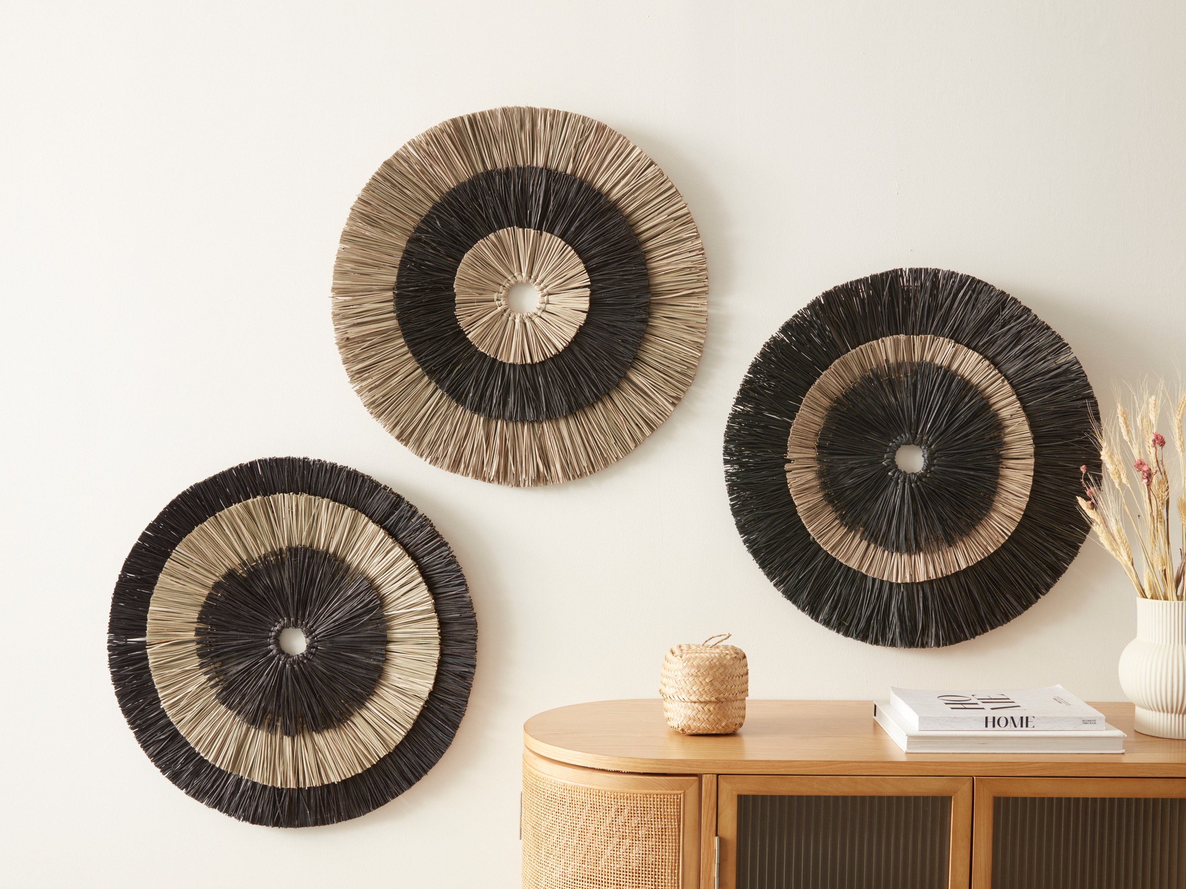 Image of GOODproduct Wanddekoobjekt »Quinnton«, (Set, 3 St.), aus Seegras bei Ackermann Versand Schweiz