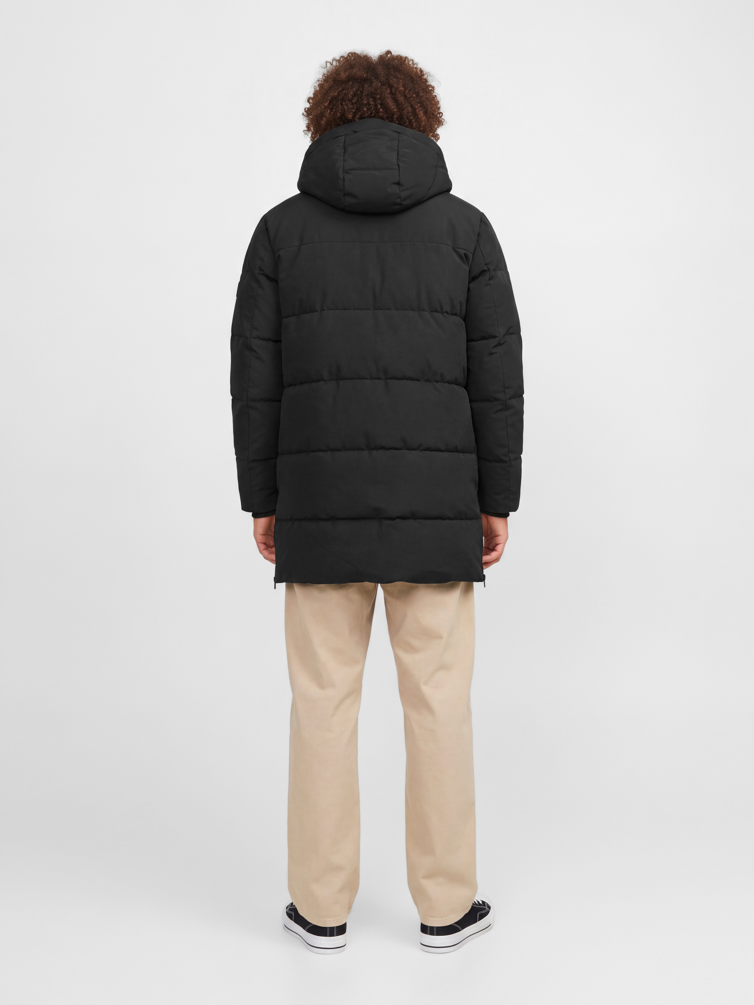 Jack & Jones PlusSize Veste matelassée »JJEBECKS LONG PUFFER SN PLS« avec capuche fibre synthétique, coupe longue