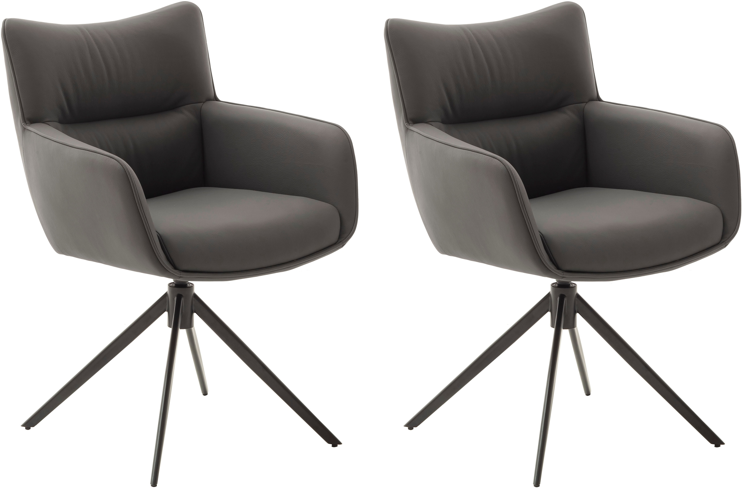 MCA furniture 4-Fussstuhl »LIMONE«, (Set), 2 St., (Set, 2 Stck), 360° drehbar, Belastbarkeit 120 kg, Sitzhöhe ca. 49 cm