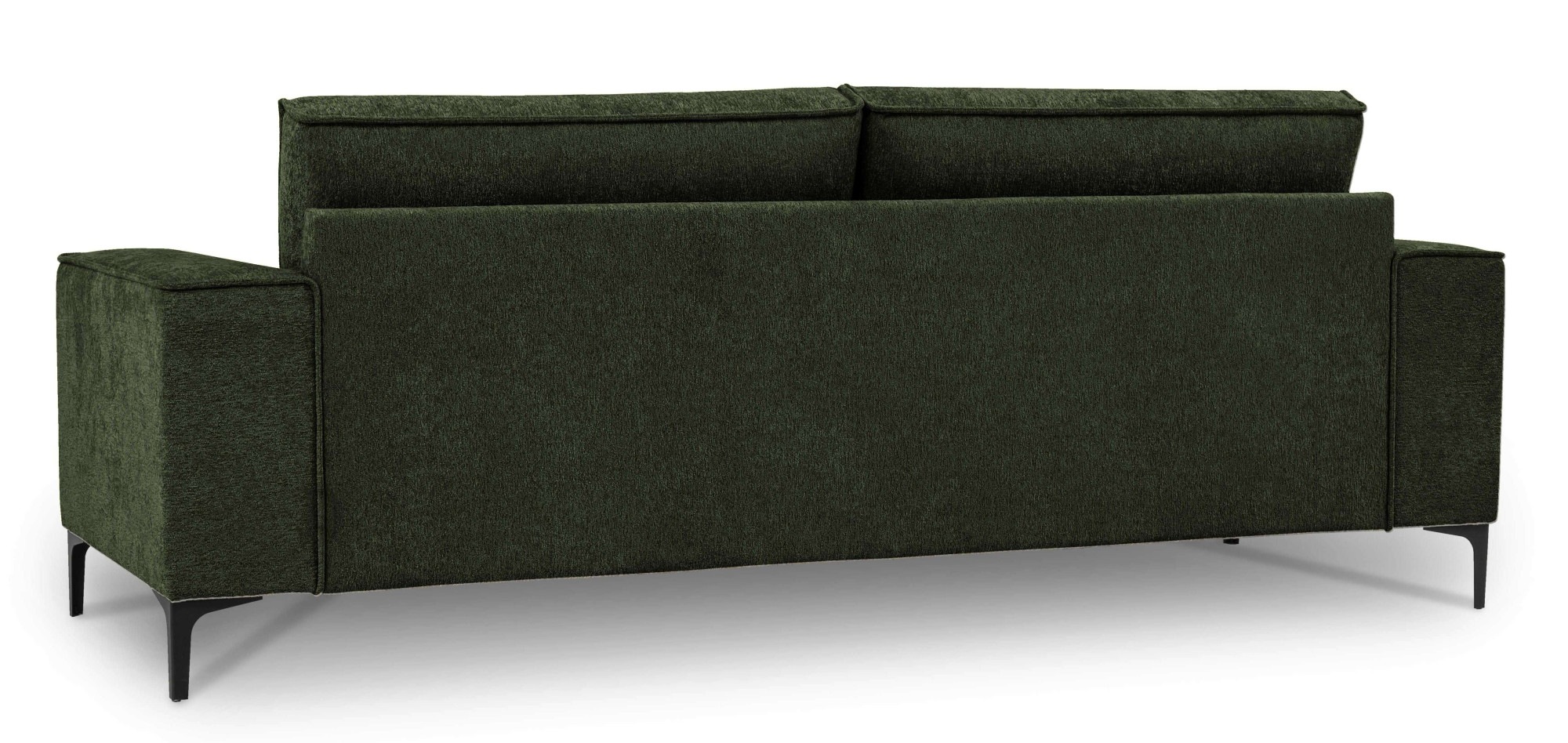 Places of Style 3-Sitzer »3er Sofa Oland, Struktur, Flachgewebe, Luxus-Microfaser, Boucle«, 224 cm, Wellenunterfederung, Skandi-Design, Metallfüsse